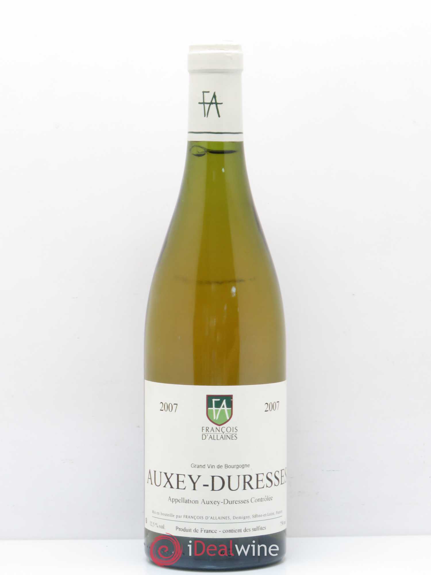 Auxey-Duresses François d'Allaines 2007 - Posten von 1 Flasche - 0