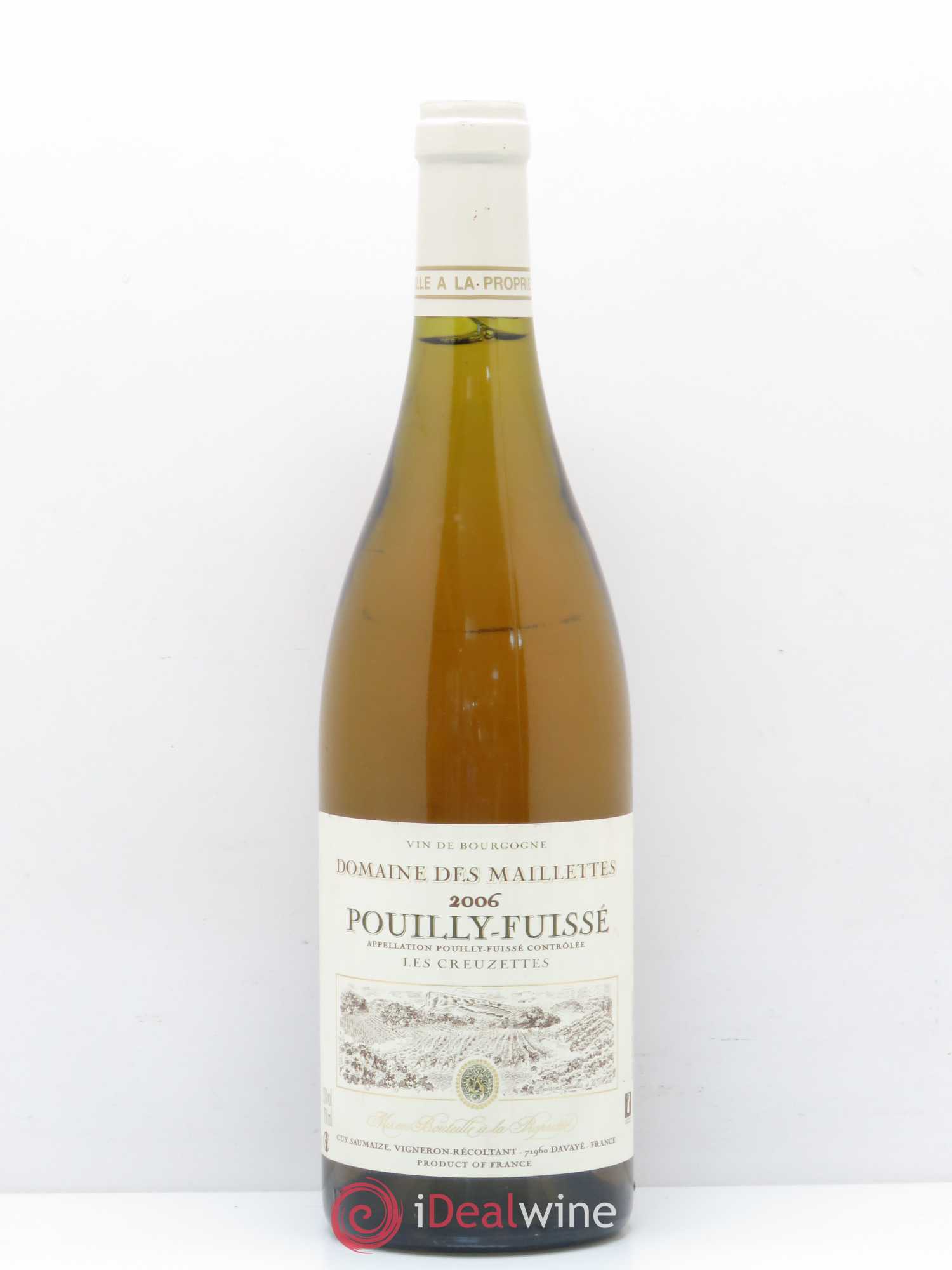 Pouilly-Fuissé Les Creuzettes Domaine des Maillettes 2006 - Posten von 1 Flasche - 0