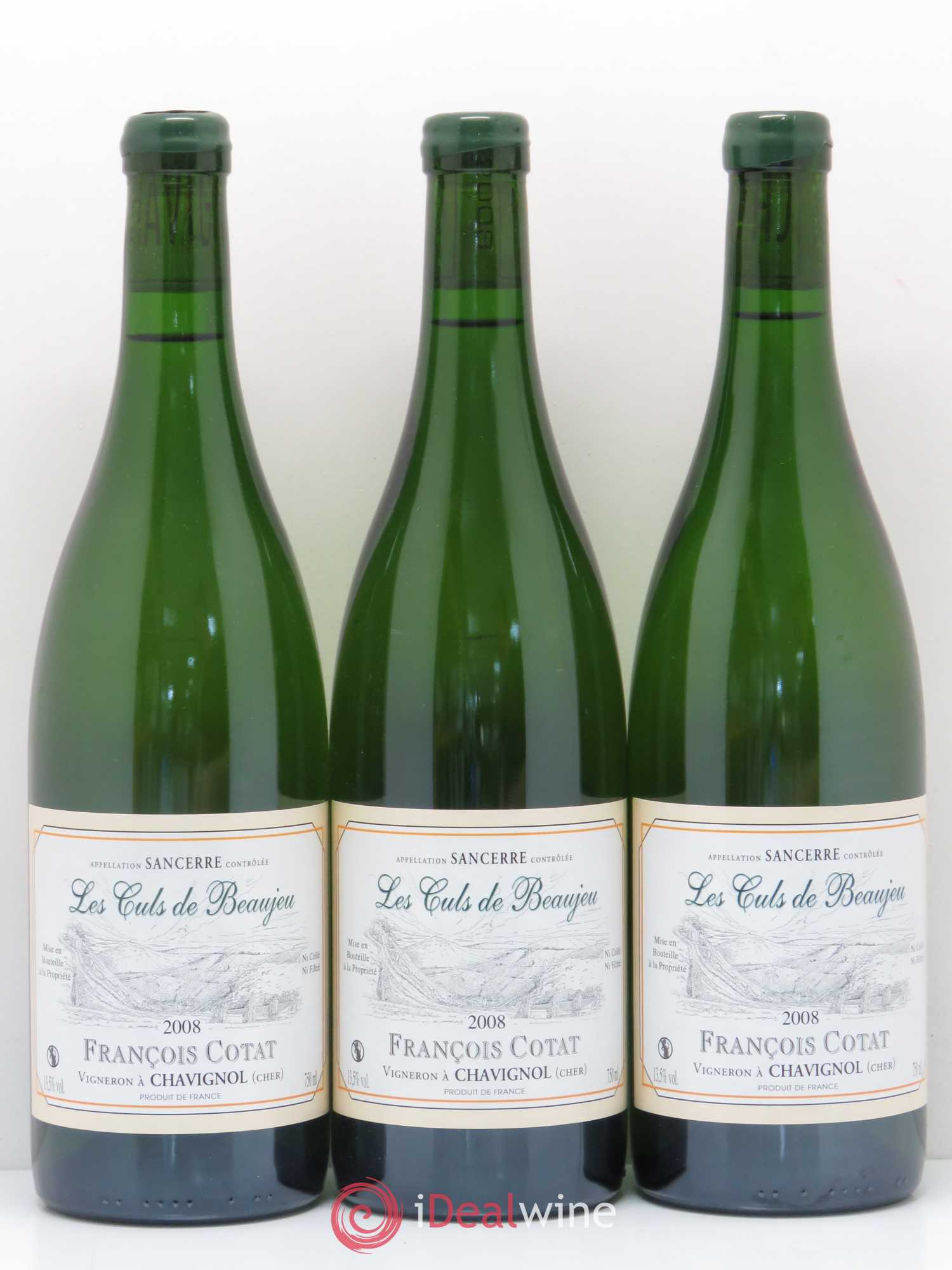 Sancerre Les Culs de Beaujeu François Cotat 2008 - Lot de 6 bouteilles - 1