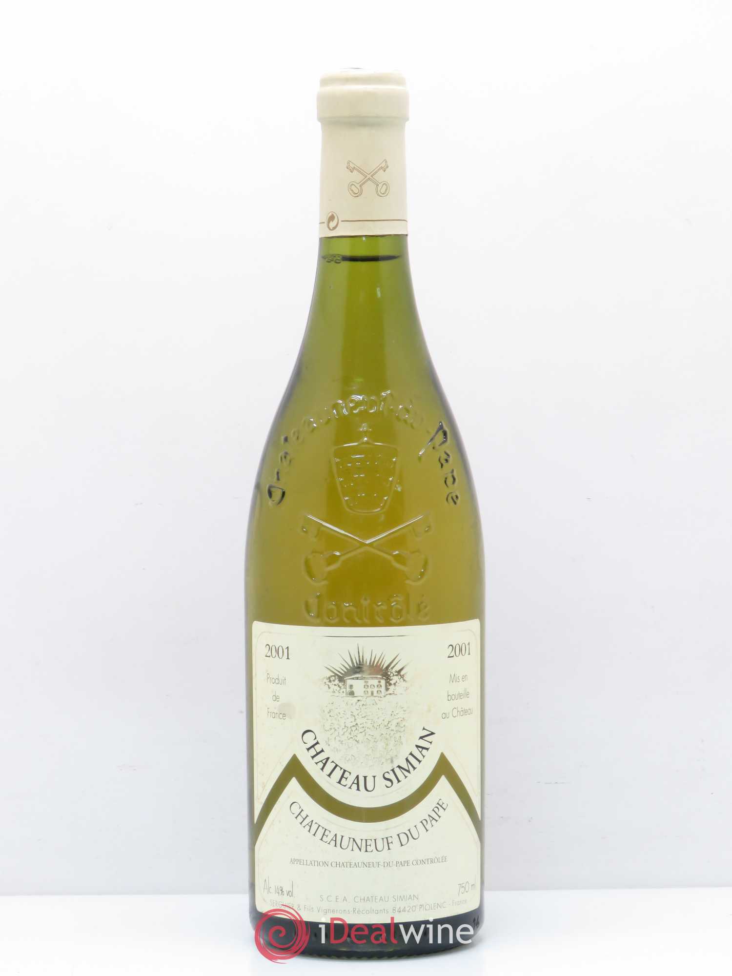 Châteauneuf-du-Pape Chateau Simian (sans prix de réserve) 2001 - Posten von 1 Flasche - 0