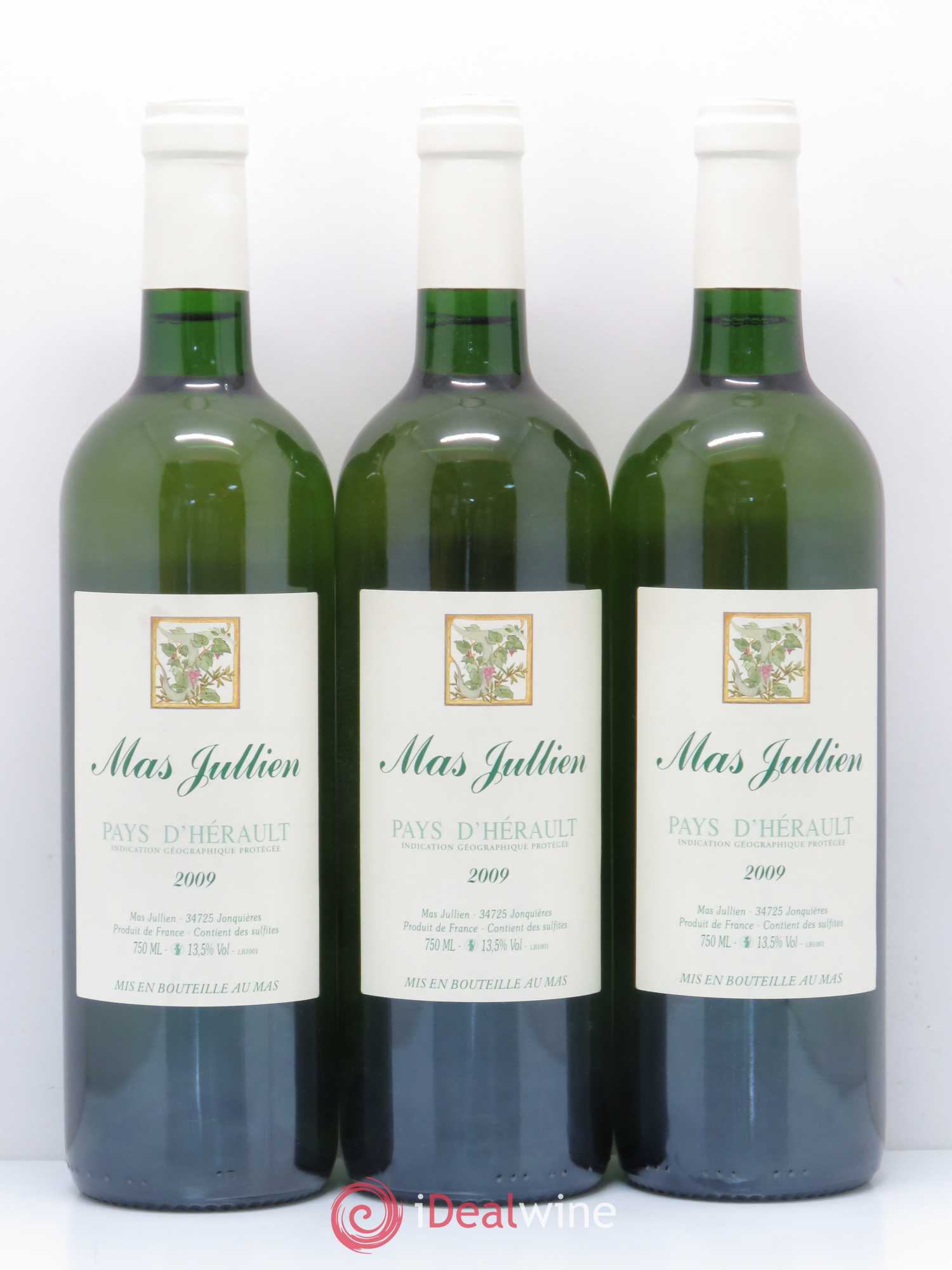 Pays d'Hérault Mas Jullien Olivier Jullien 2009 - Lot de 6 bouteilles - 1