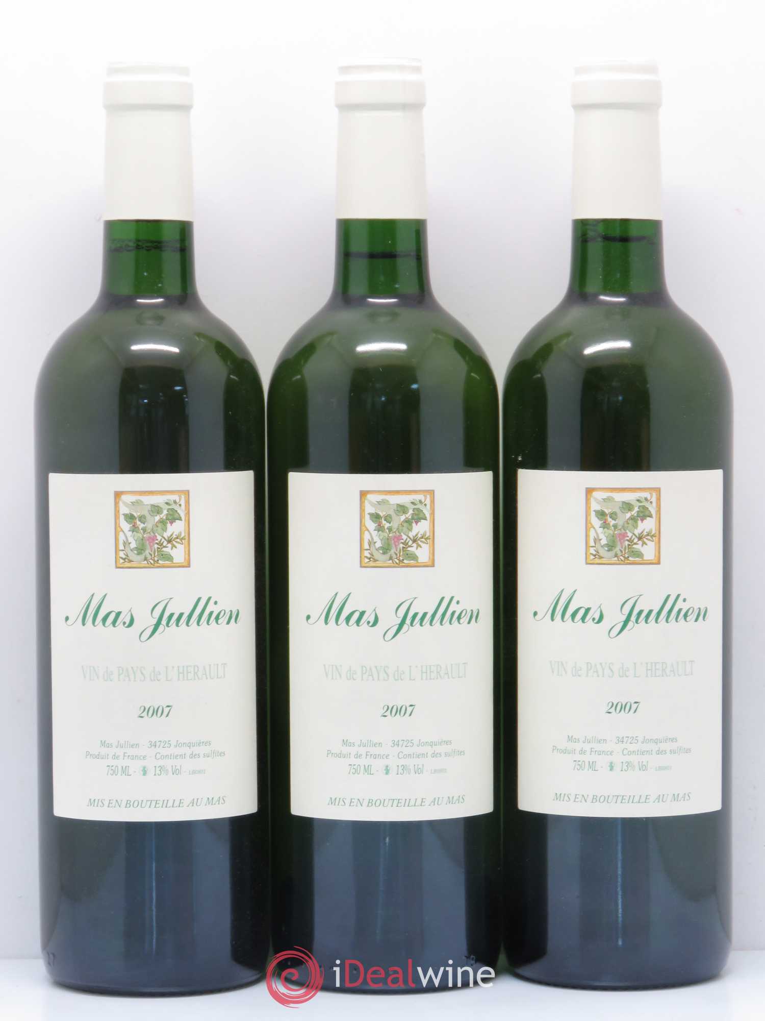 Pays d'Hérault Mas Jullien Olivier Jullien 2007 - Lot de 6 bouteilles - 2