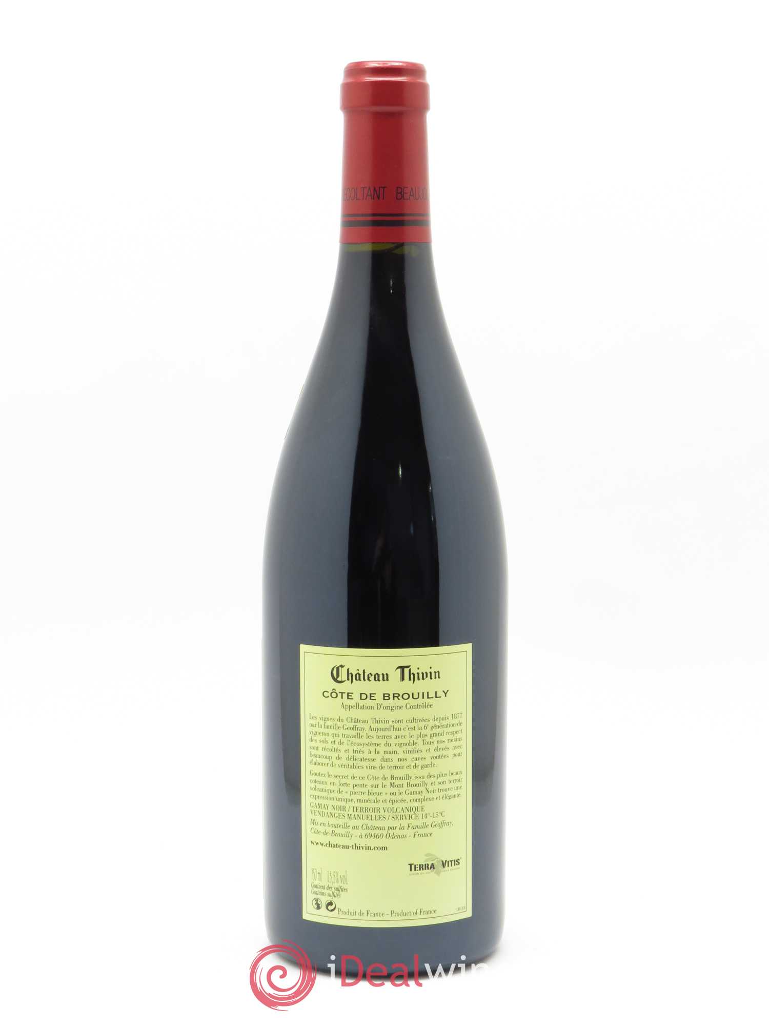 Côte de Brouilly Les Griottes de Brulhié Château Thivin 2018 - Lot de 1 bouteille - 1