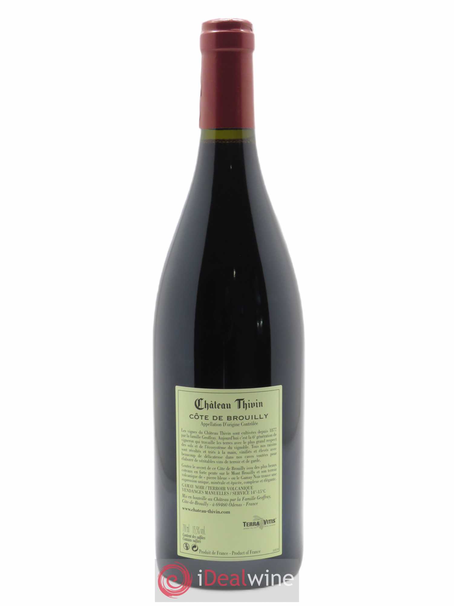 Côte de Brouilly Les 7 Vignes Château Thivin 2020 - Lot of 1 bottle - 1