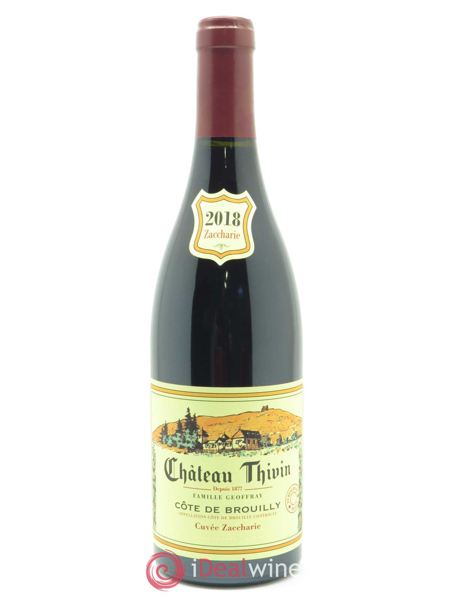 Côte de Brouilly Cuvée Zaccharie Château Thivin 2018 - Lot de 1 bouteille - 0