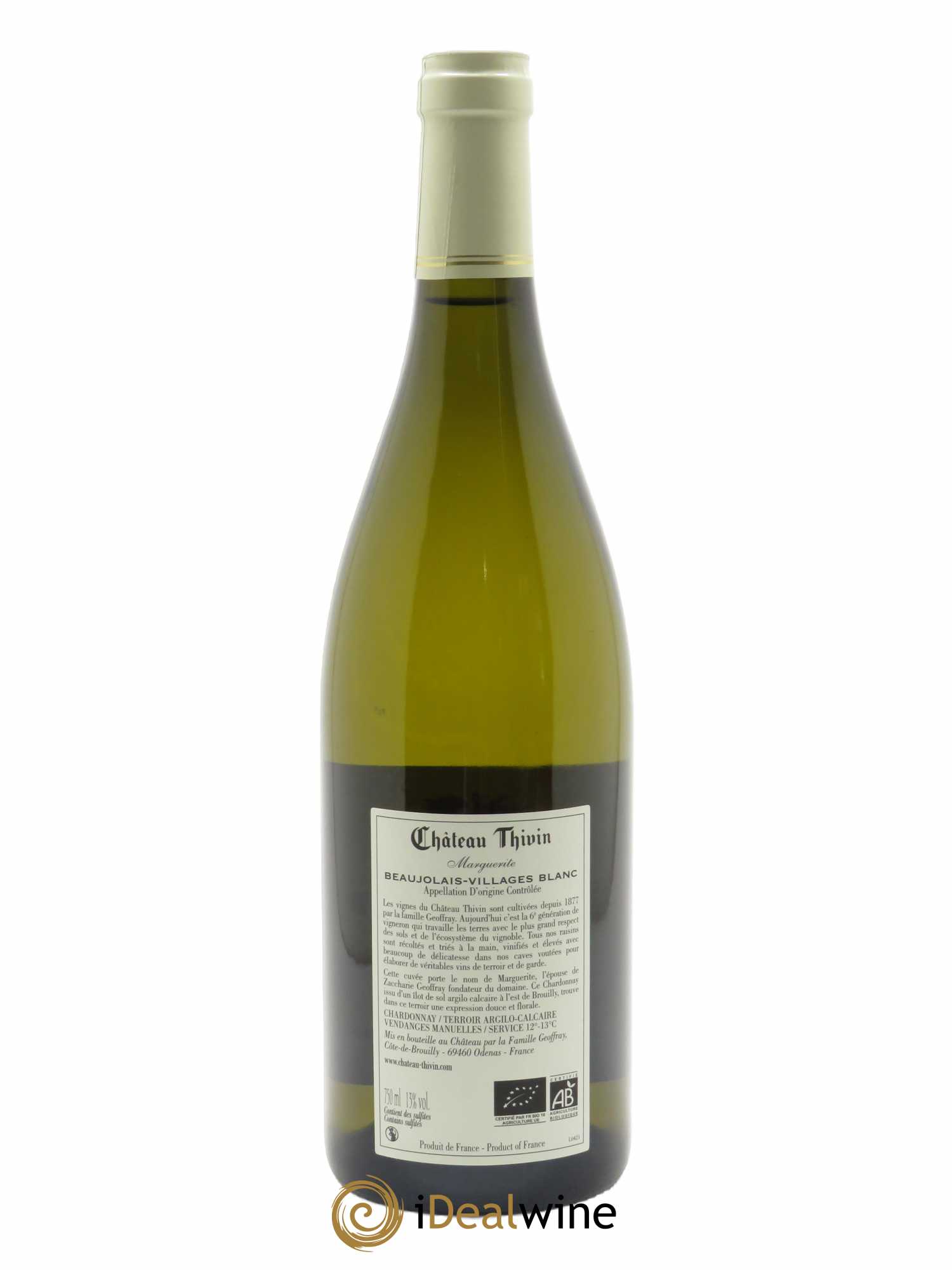 Beaujolais Marguerite Château Thivin 2021 - Lot de 1 bouteille - 1