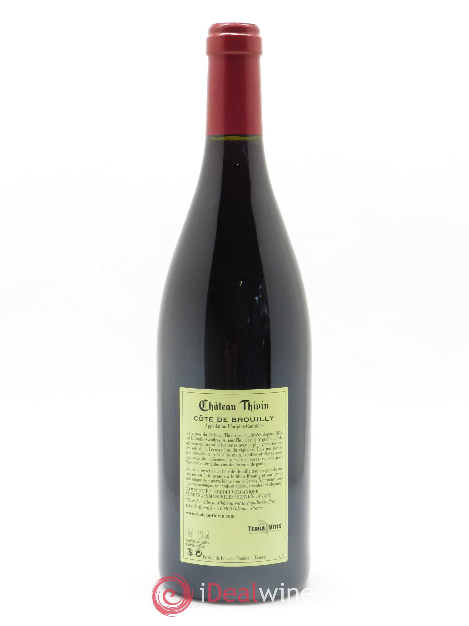 Côte de Brouilly Les 7 Vignes Château Thivin 2019 - Lot de 1 bouteille - 1