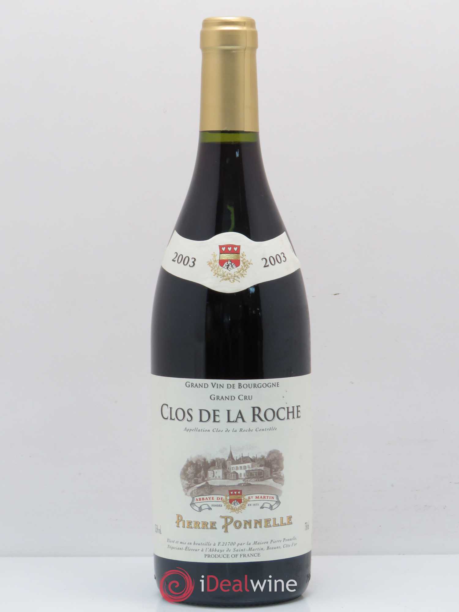 Clos de la Roche Grand Cru Pierre Ponnelle 2003 - Lot de 1 bouteille - 0