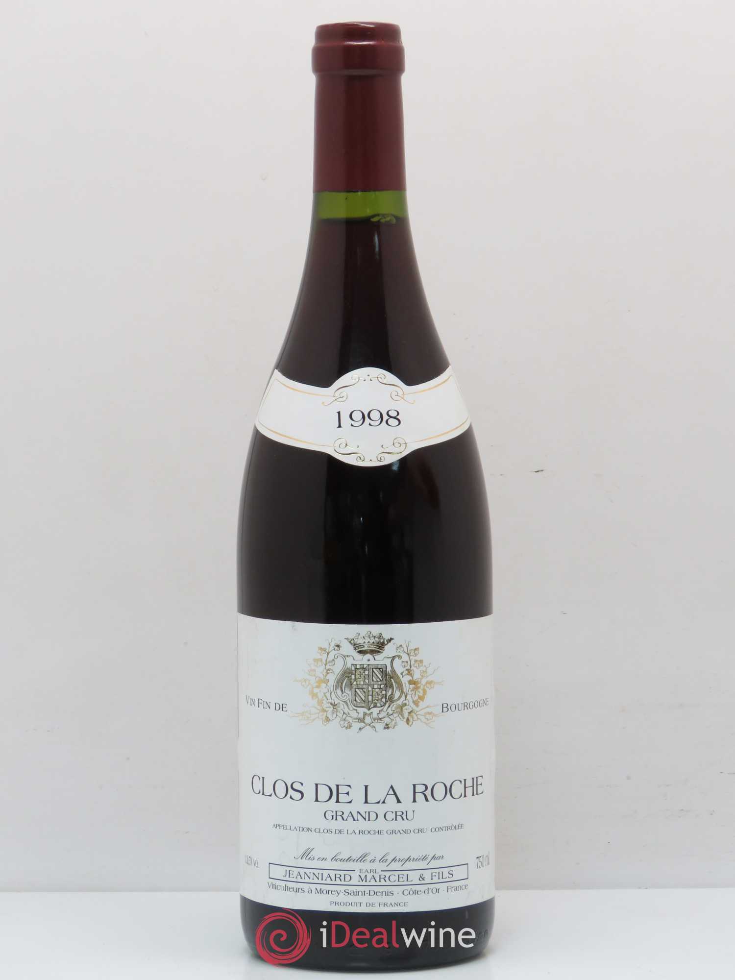 Clos de la Roche Grand Cru Jeanniard Marcel 1998 - Posten von 1 Flasche - 0