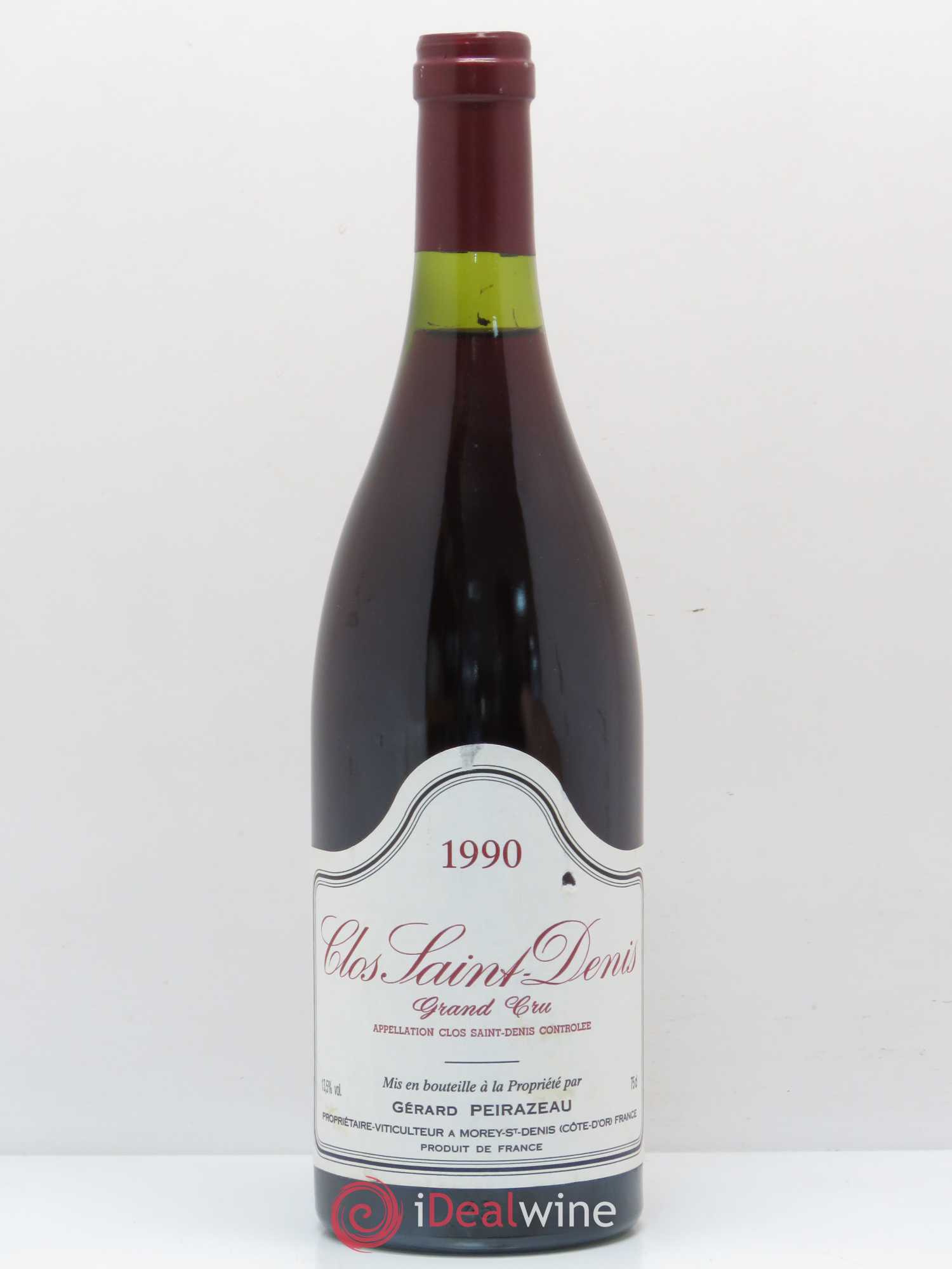 Clos Saint-Denis Grand Cru Gerard Peirazeau 1990 - Lot de 1 bouteille - 0