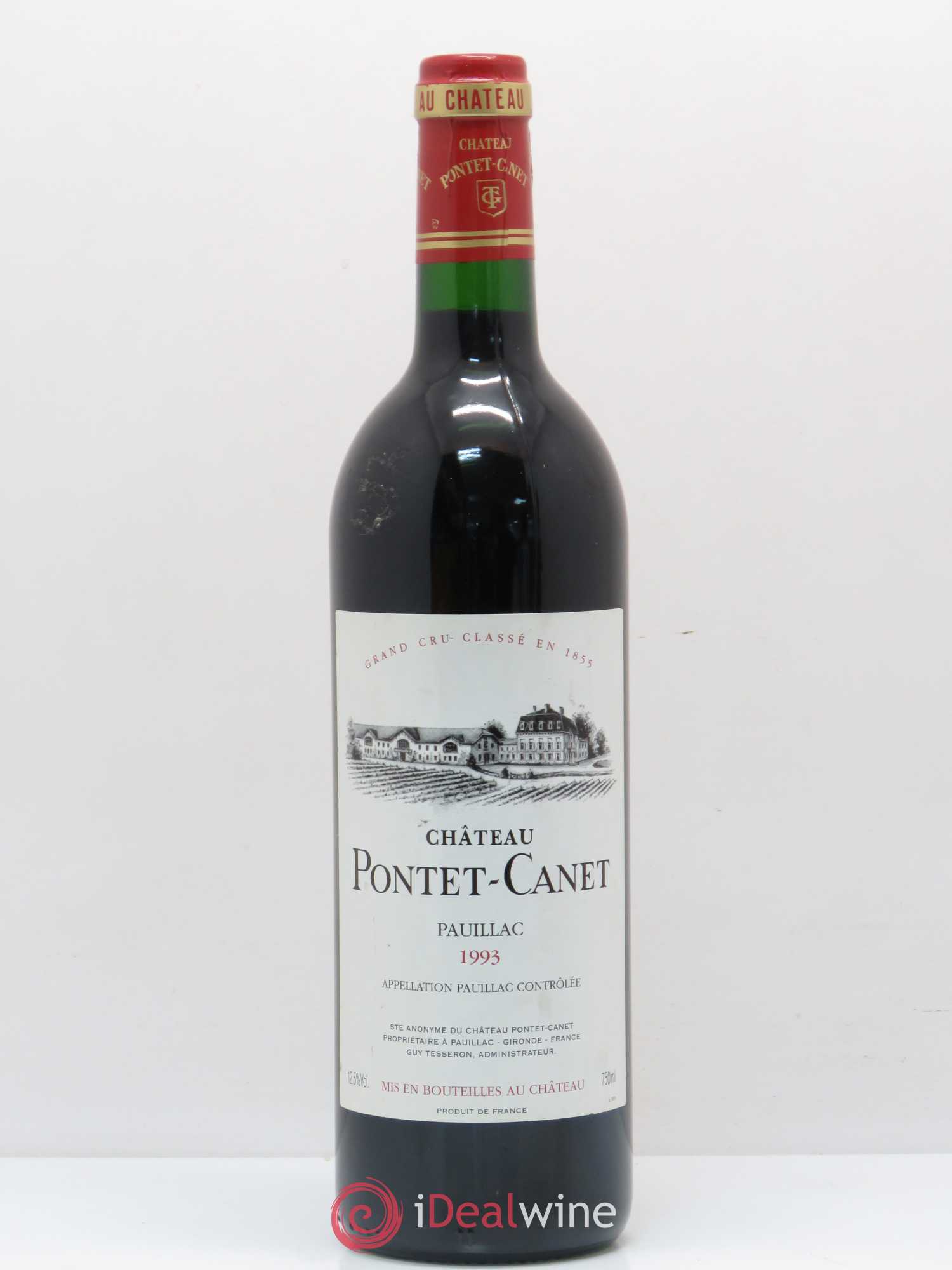 Château Pontet Canet 5ème Grand Cru Classé 1993 - Lot de 1 bouteille - 0