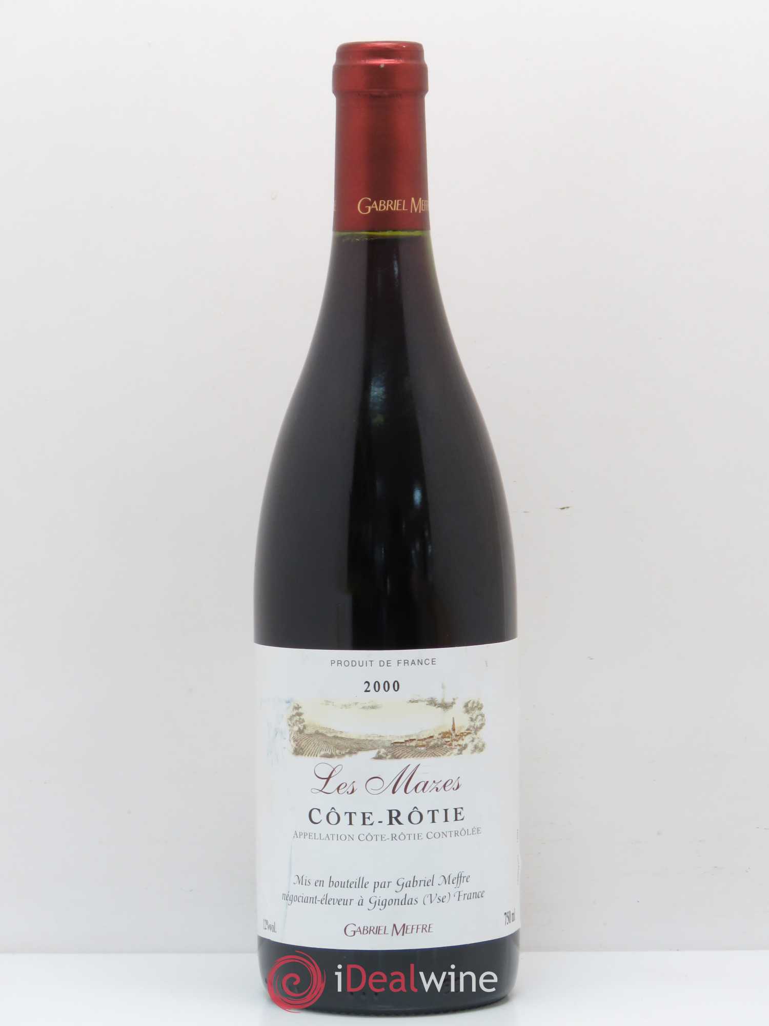 Côte-Rôtie Côtes Les Mazes Meffre 2000 - Posten von 1 Flasche - 0