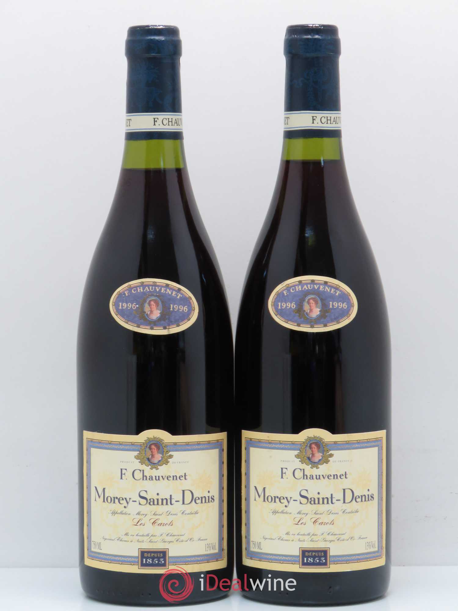 Morey Saint-Denis Les Cazots Françoise Chauvenet 1996 - Lot of 2 bottles - 0