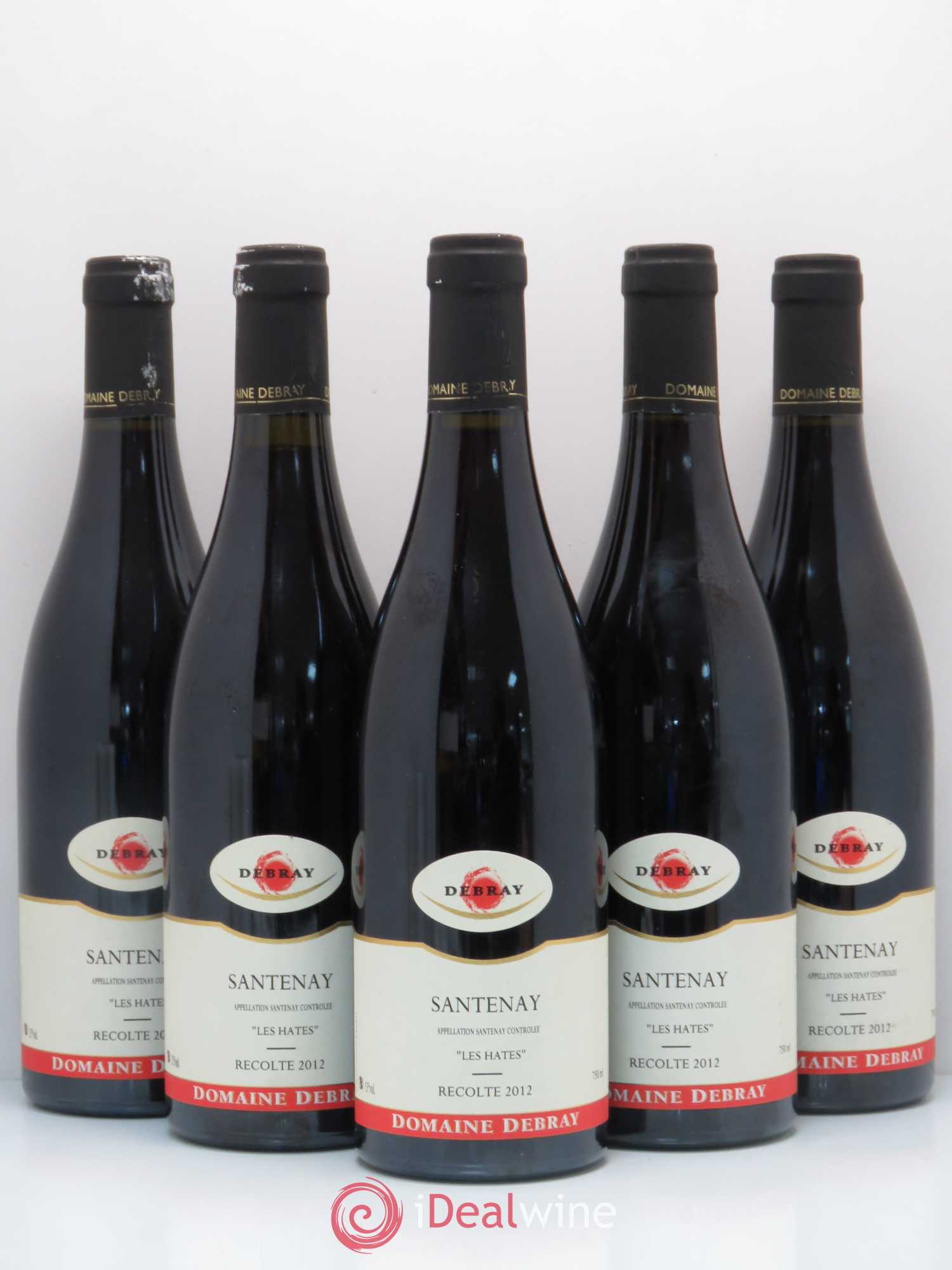Santenay Les Hates Debray 2012 - Posten von 5 Flaschen - 0