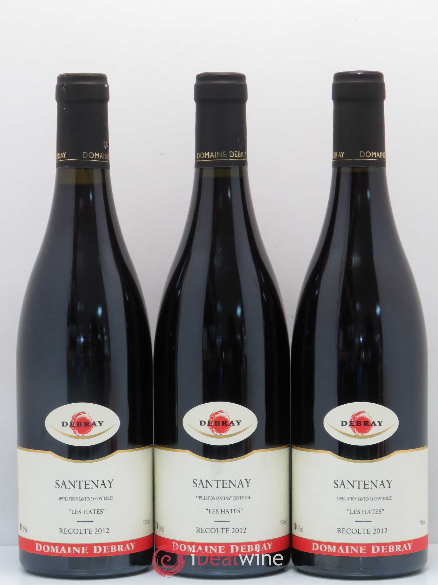 Santenay Les Hates Debray 2012 - Posten von 3 Flaschen - 0