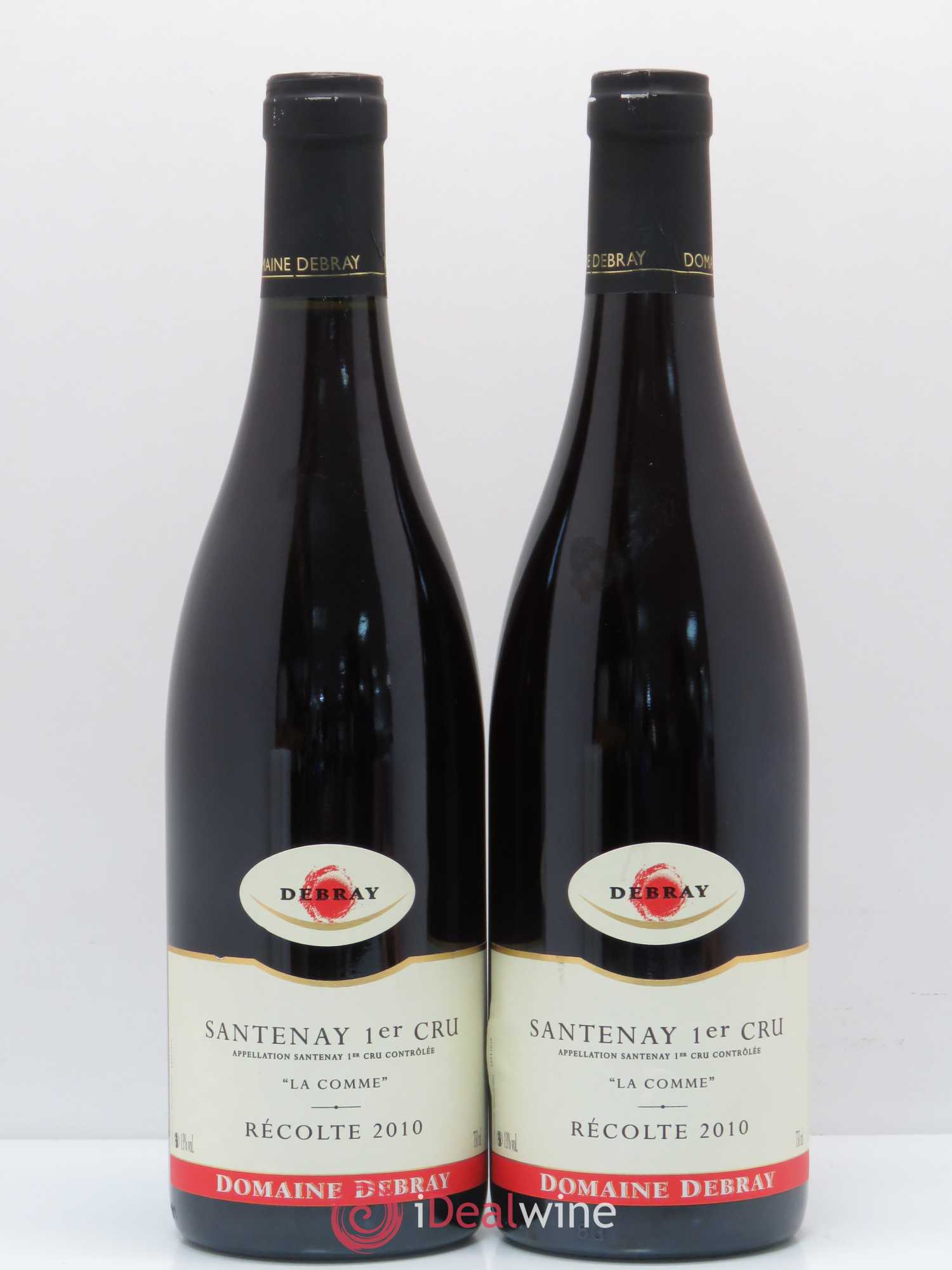 Santenay 1er Cru La Comme Debray 2010 - Lot de 2 bouteilles - 0