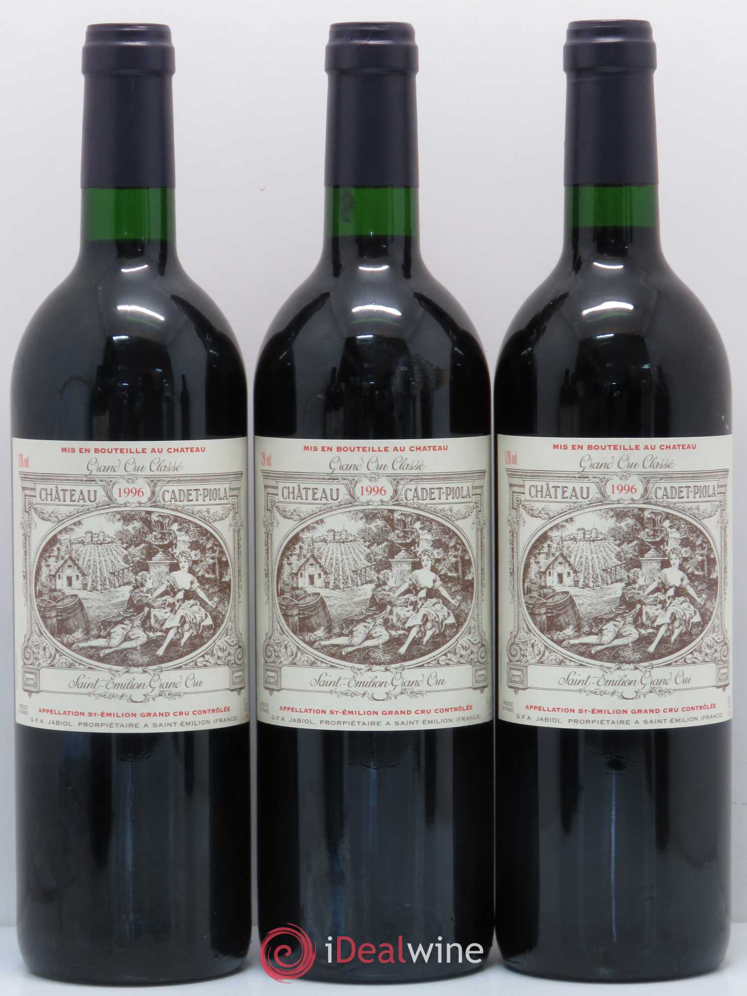 Château Cadet Piola Grand Cru Classé 1996 - Lot de 6 bouteilles - 2