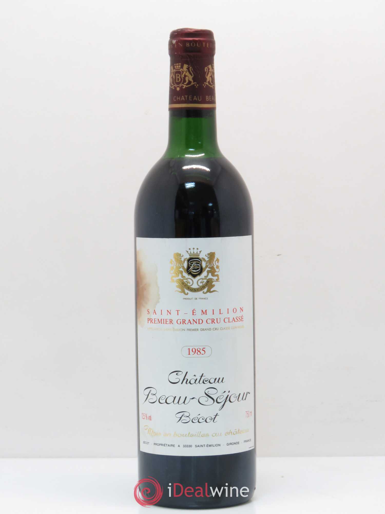 Château Beau-Séjour Bécot 1er Grand Cru Classé B 1985 - Lot de 1 bouteille - 0