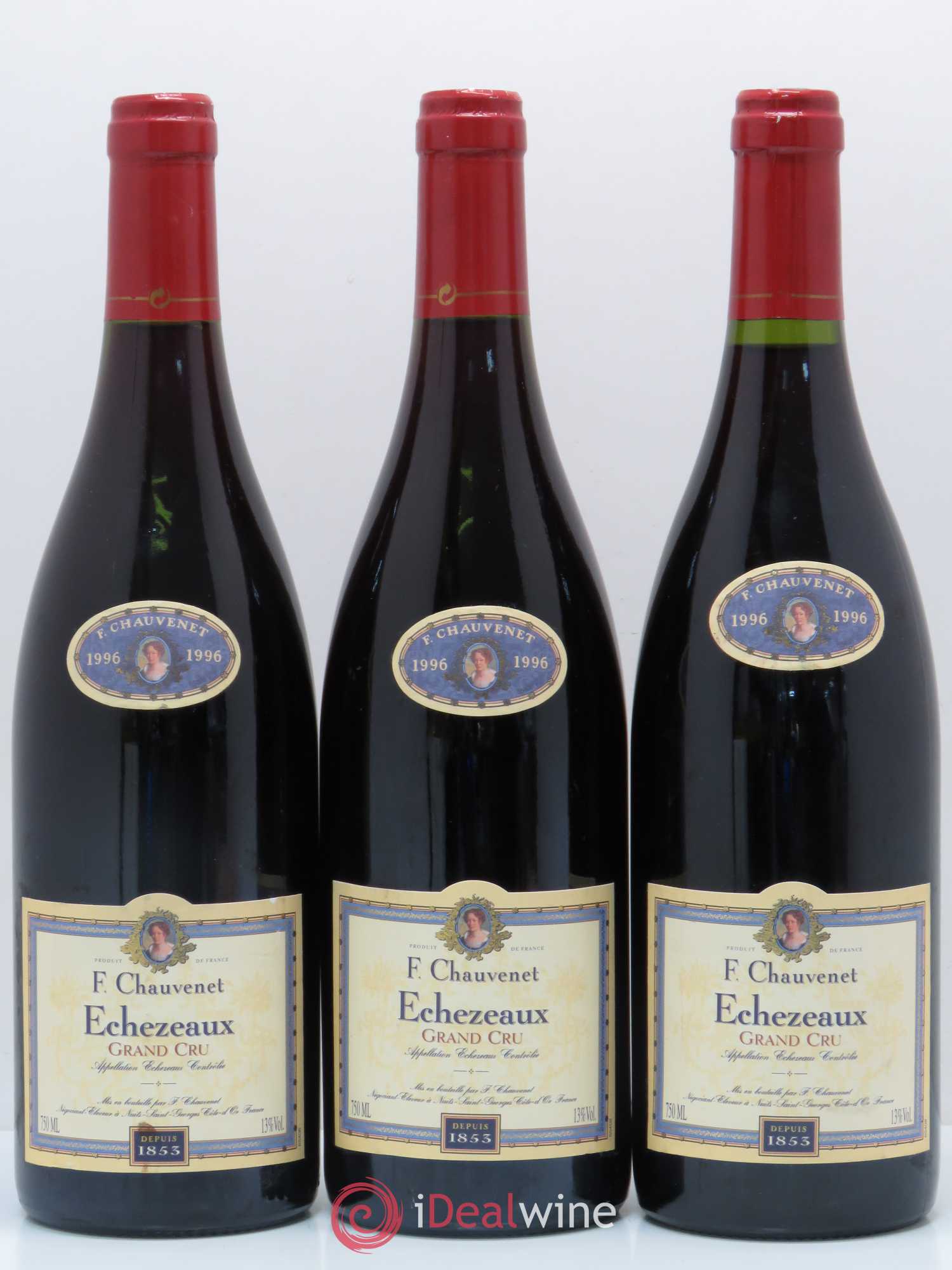 Echezeaux Grand Cru Françoise Chauvenet 1996 - Lot de 3 bouteilles - 0
