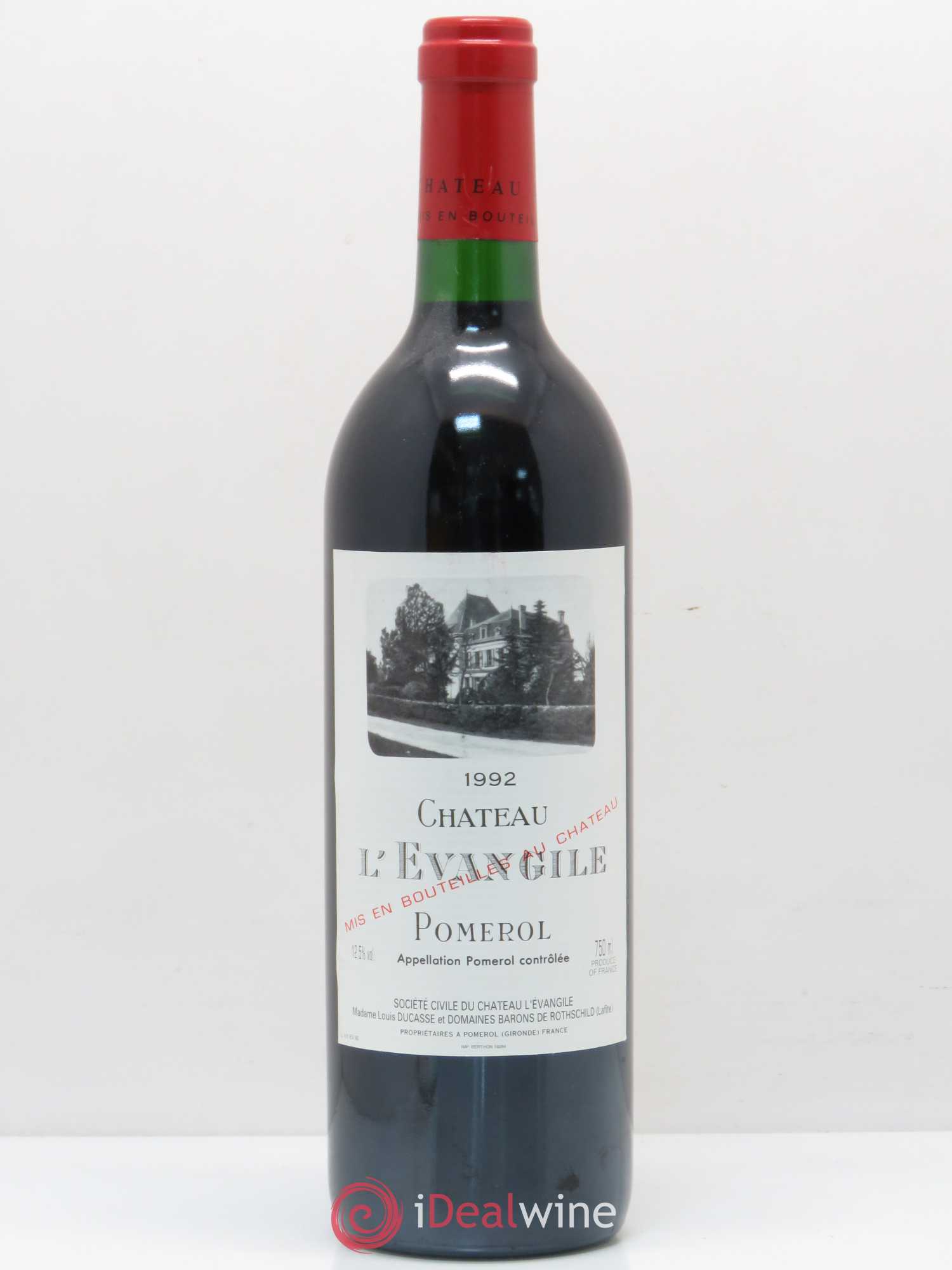 Château l' Évangile 1992 - Lot de 1 bouteille - 0