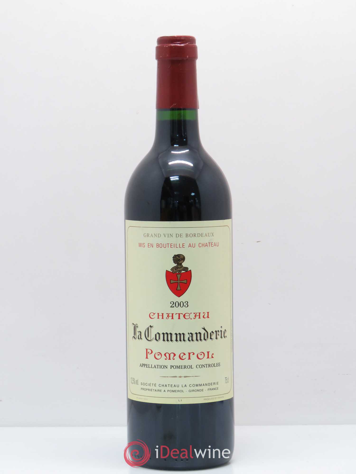 Château la Commanderie 2003 - Lot de 1 bouteille - 0