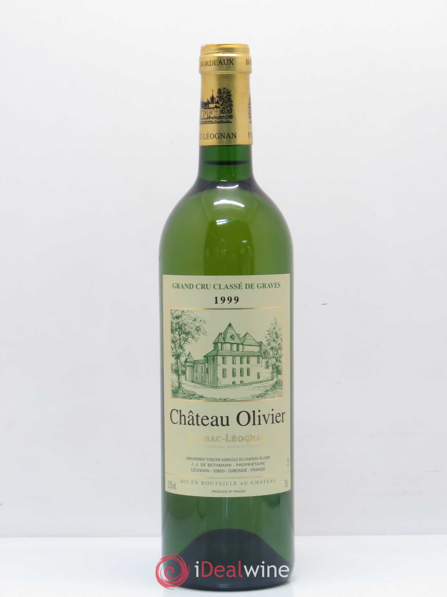 Château Olivier Cru Classé de Graves 1999 - Lot de 1 bouteille - 0