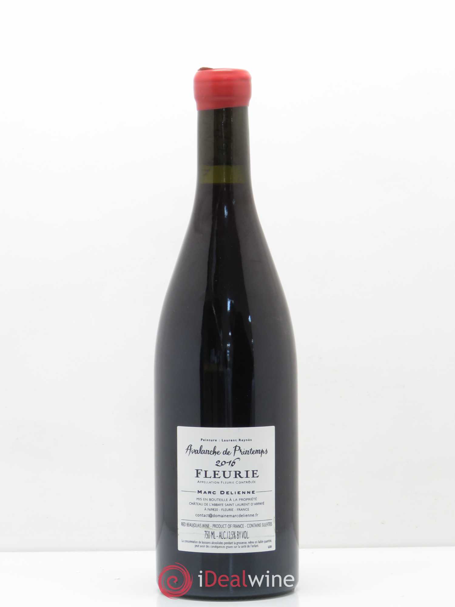 Fleurie Avalanche de printemps Domaine Marc Delienne 2016 - Lot de 1 bouteille - 1