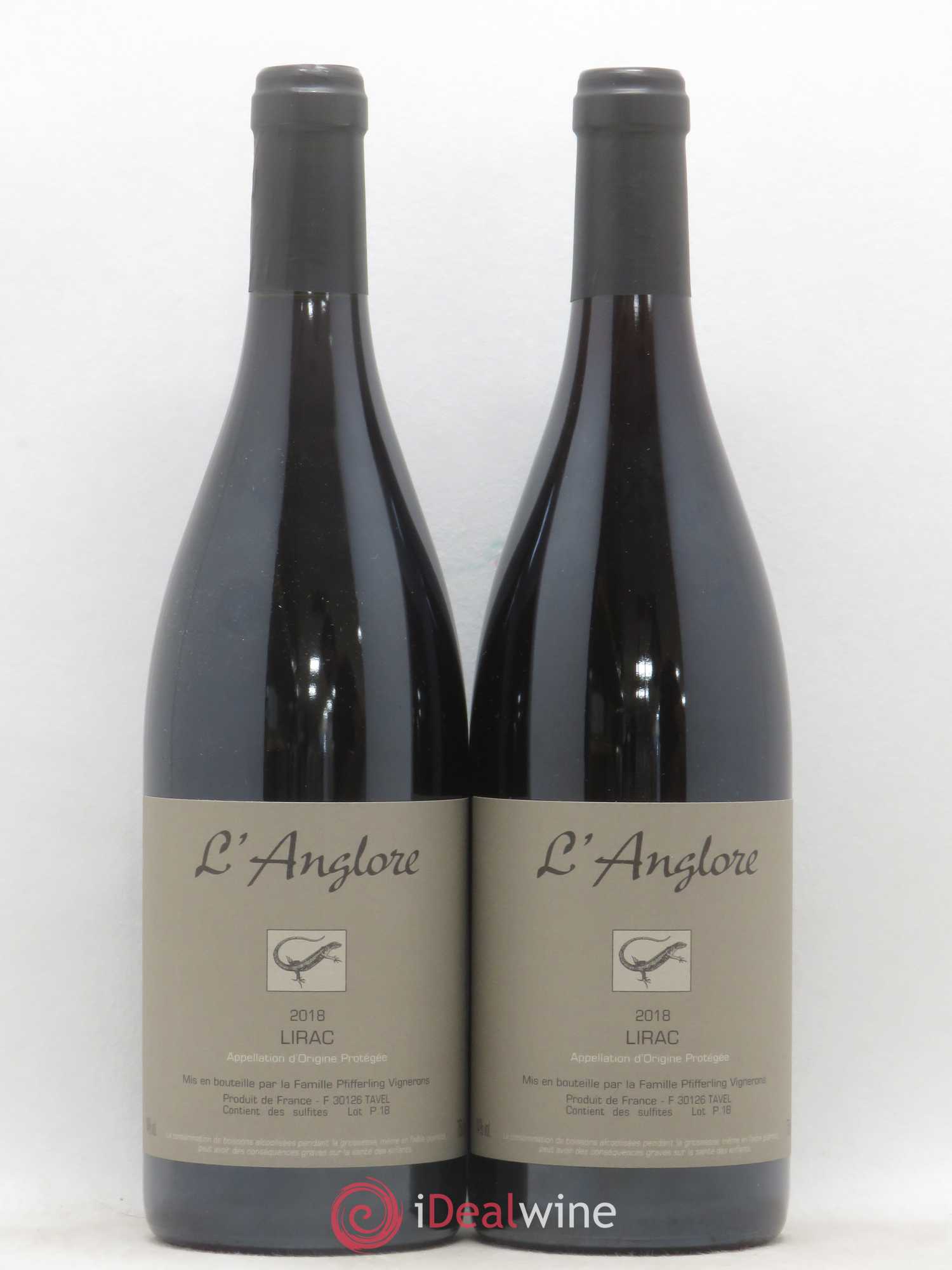 Lirac L'Anglore 2018 - Lot de 2 bouteilles - 0
