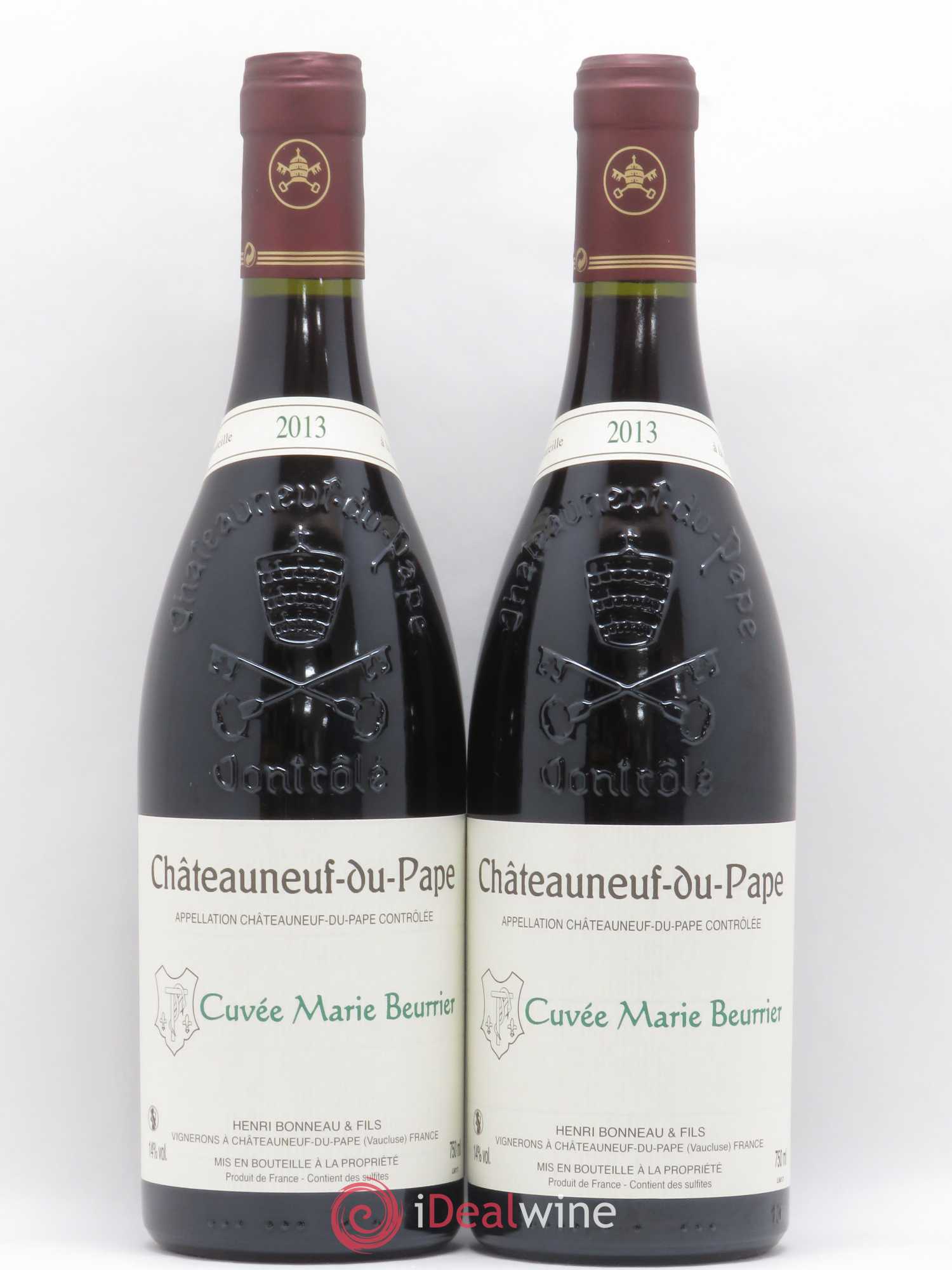 Châteauneuf-du-Pape Marie Beurrier Henri Bonneau & Fils 2013 - Lot de 2 bouteilles - 0