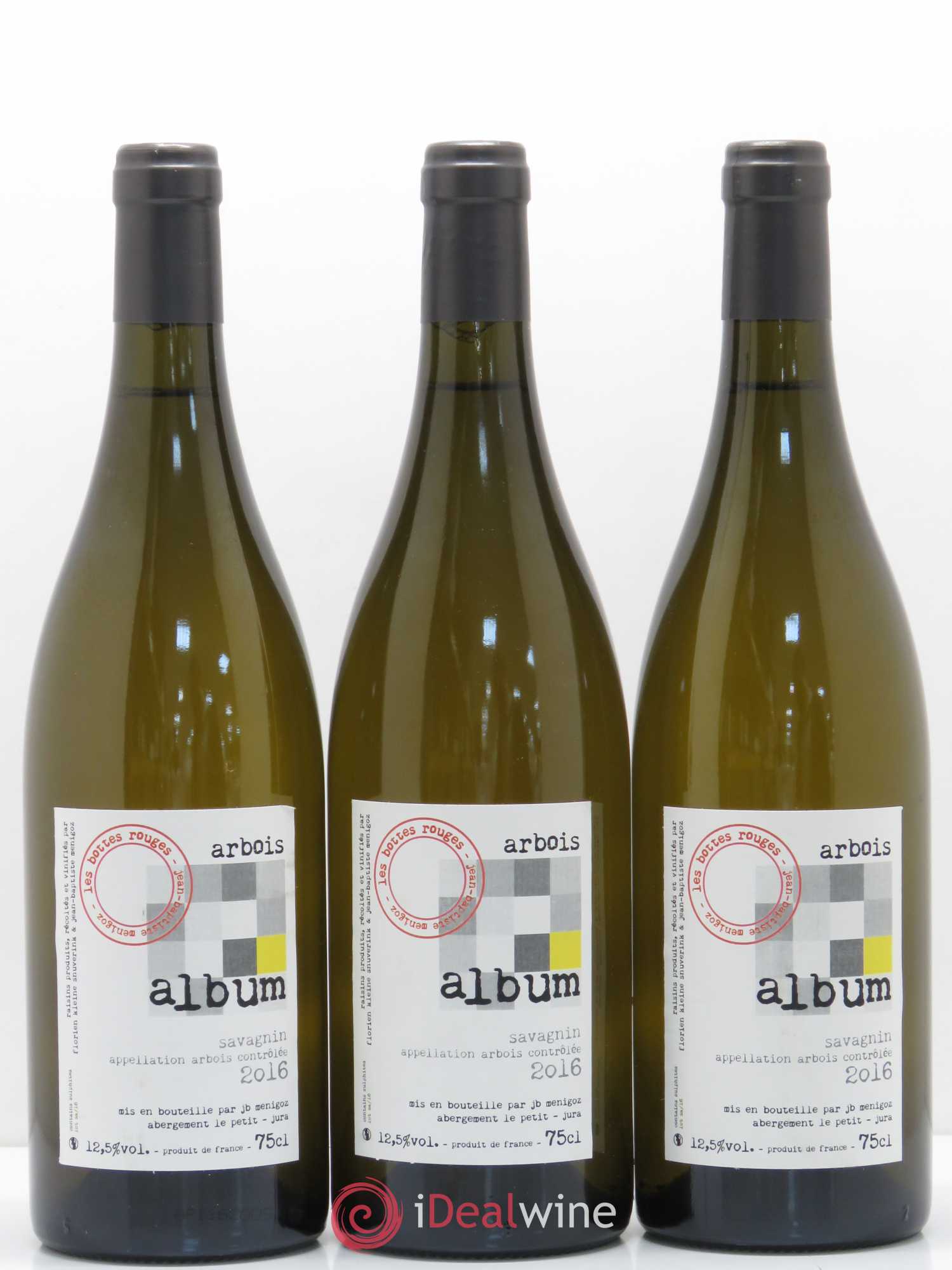 Arbois Savagnin Album Les Bottes Rouges 2016 - Lot of 3 bottles - 0