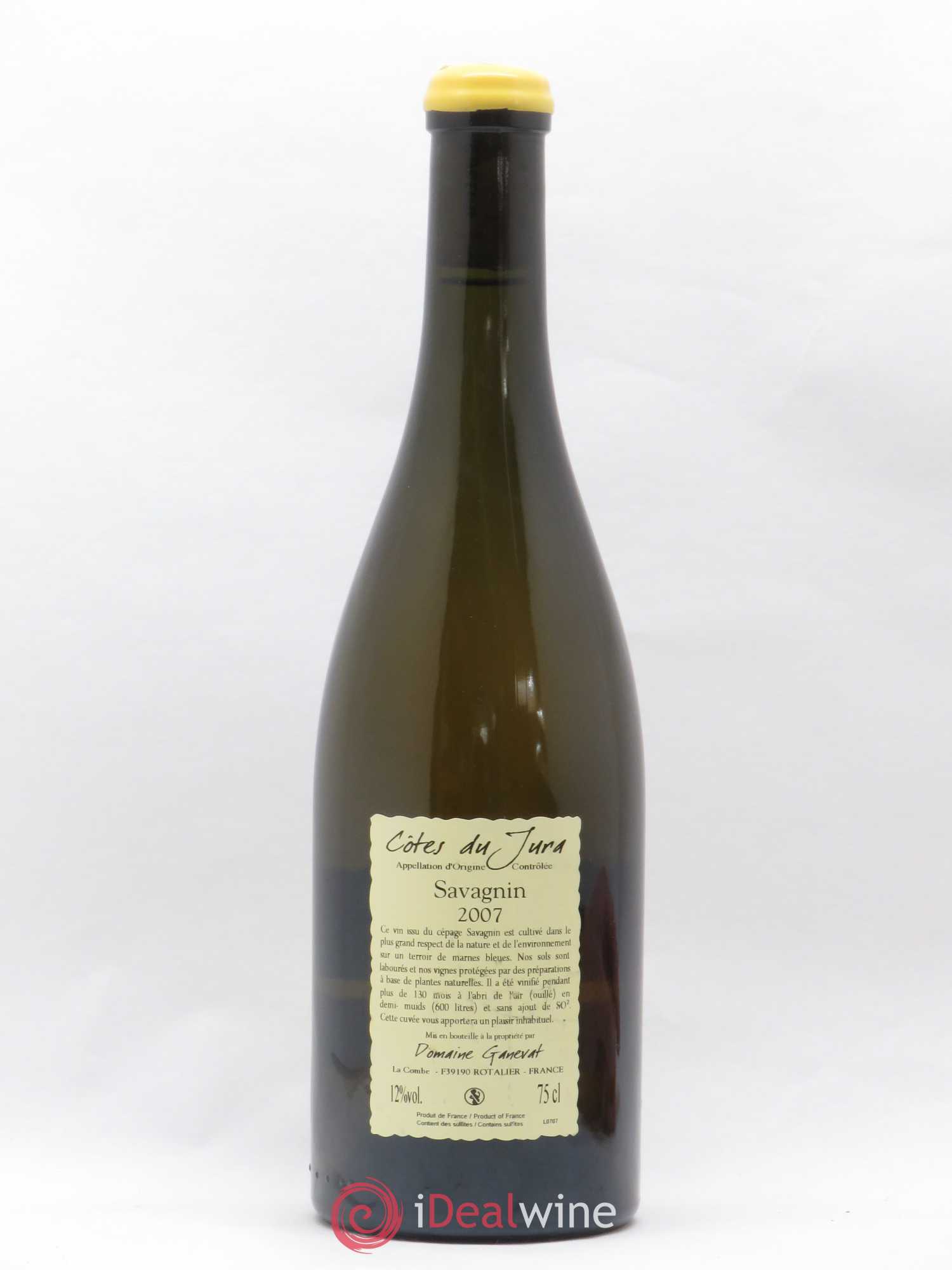 Côtes du Jura Les Vignes de mon Père Jean-François Ganevat (Domaine) 2007 - Lot de 1 bouteille - 1