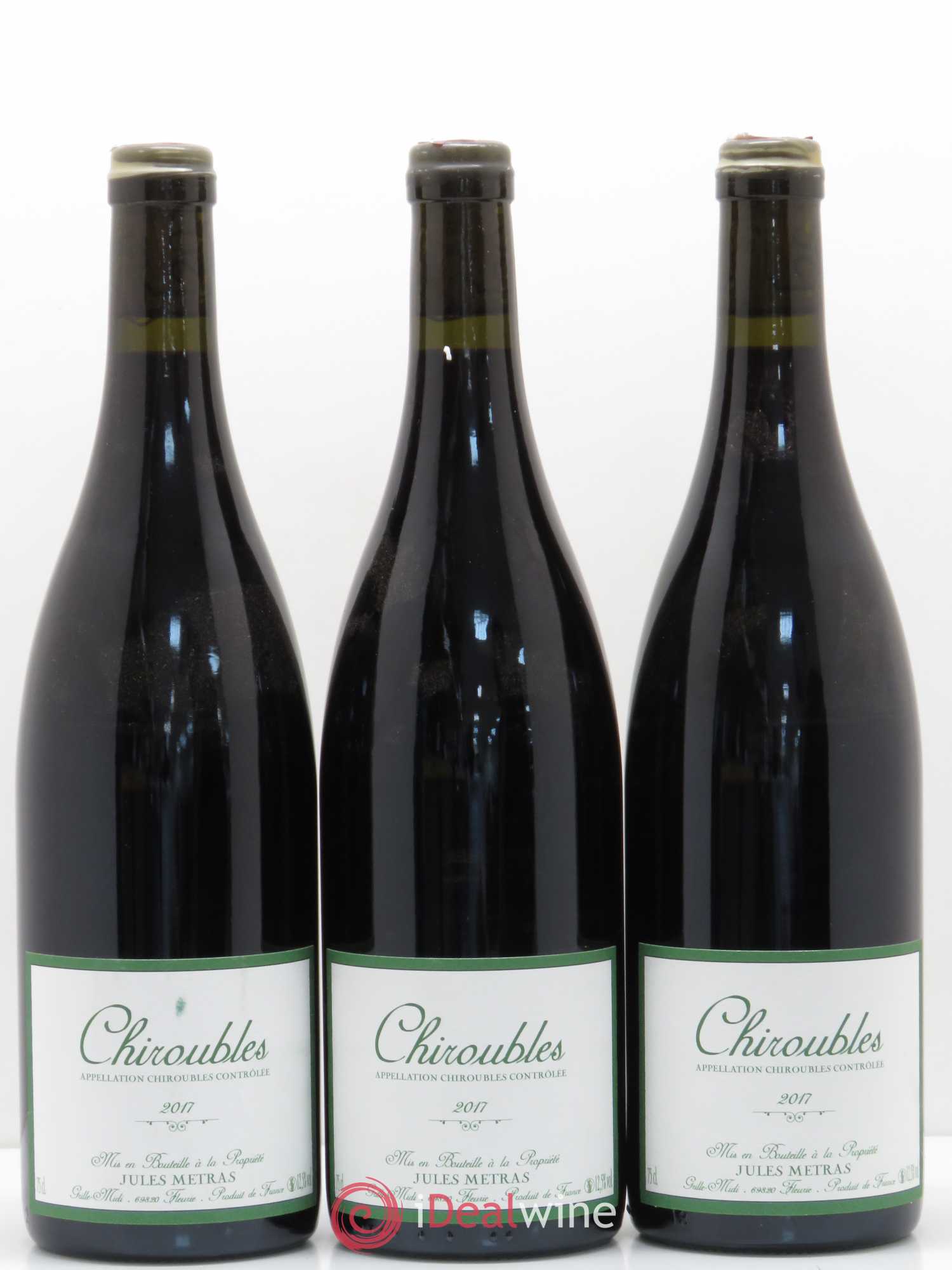 Chiroubles Jules Métras (Domaine) 2017 - Lot de 3 bouteilles - 0