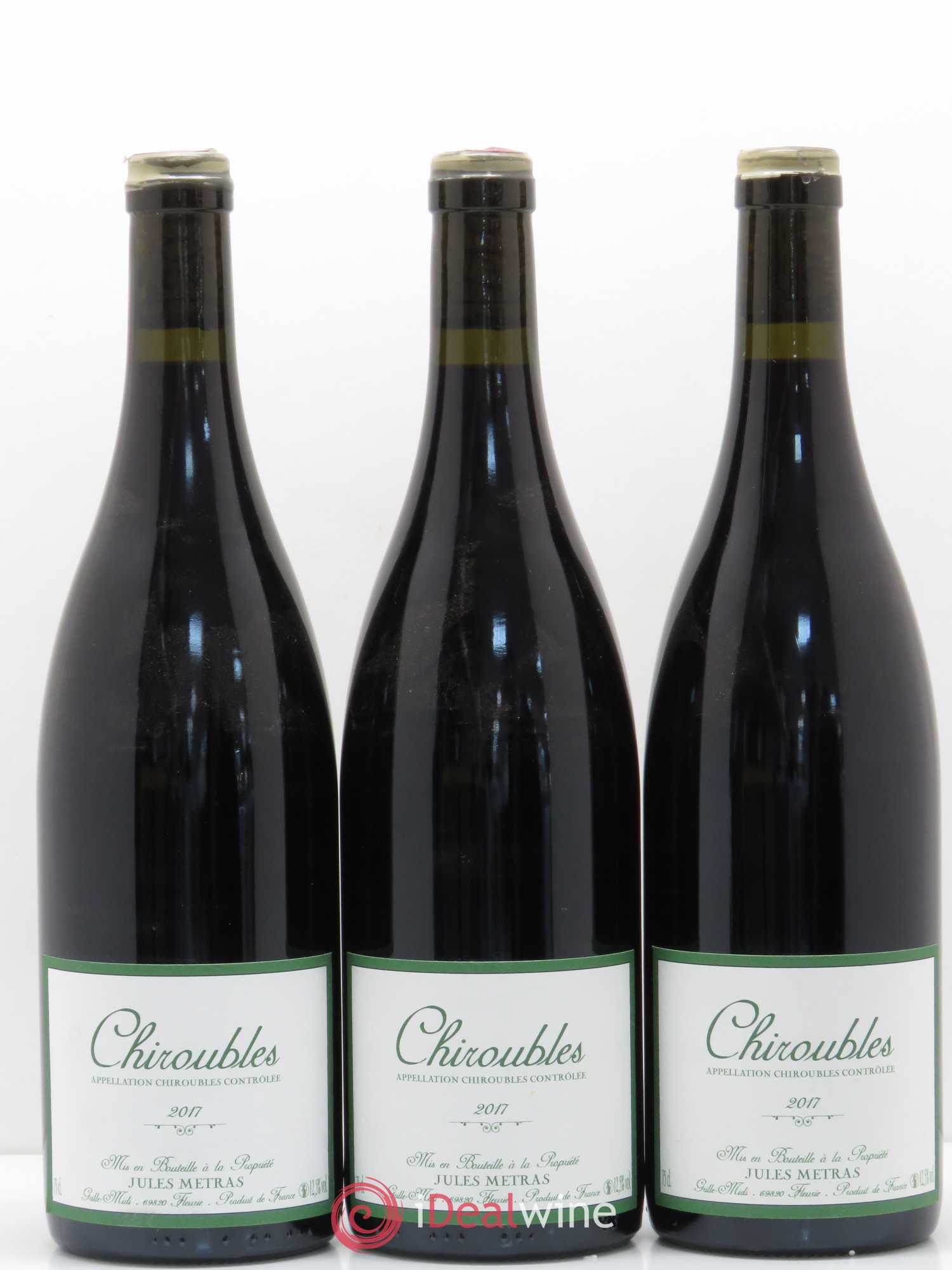 Chiroubles Jules Métras (Domaine) 2017 - Lot de 3 bouteilles - 0
