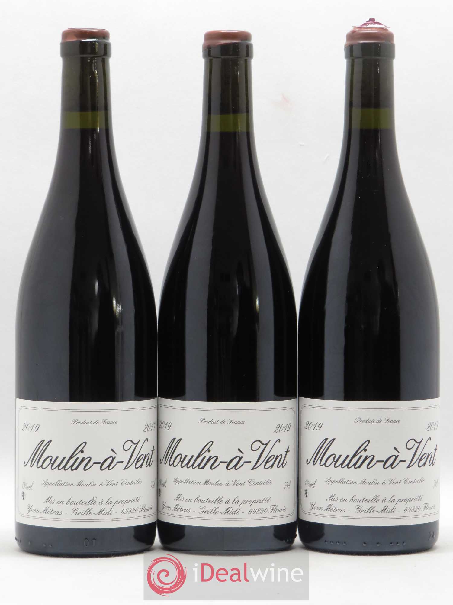 Moulin-à-Vent Yvon Métras 2019 - Lot de 3 bouteilles - 0