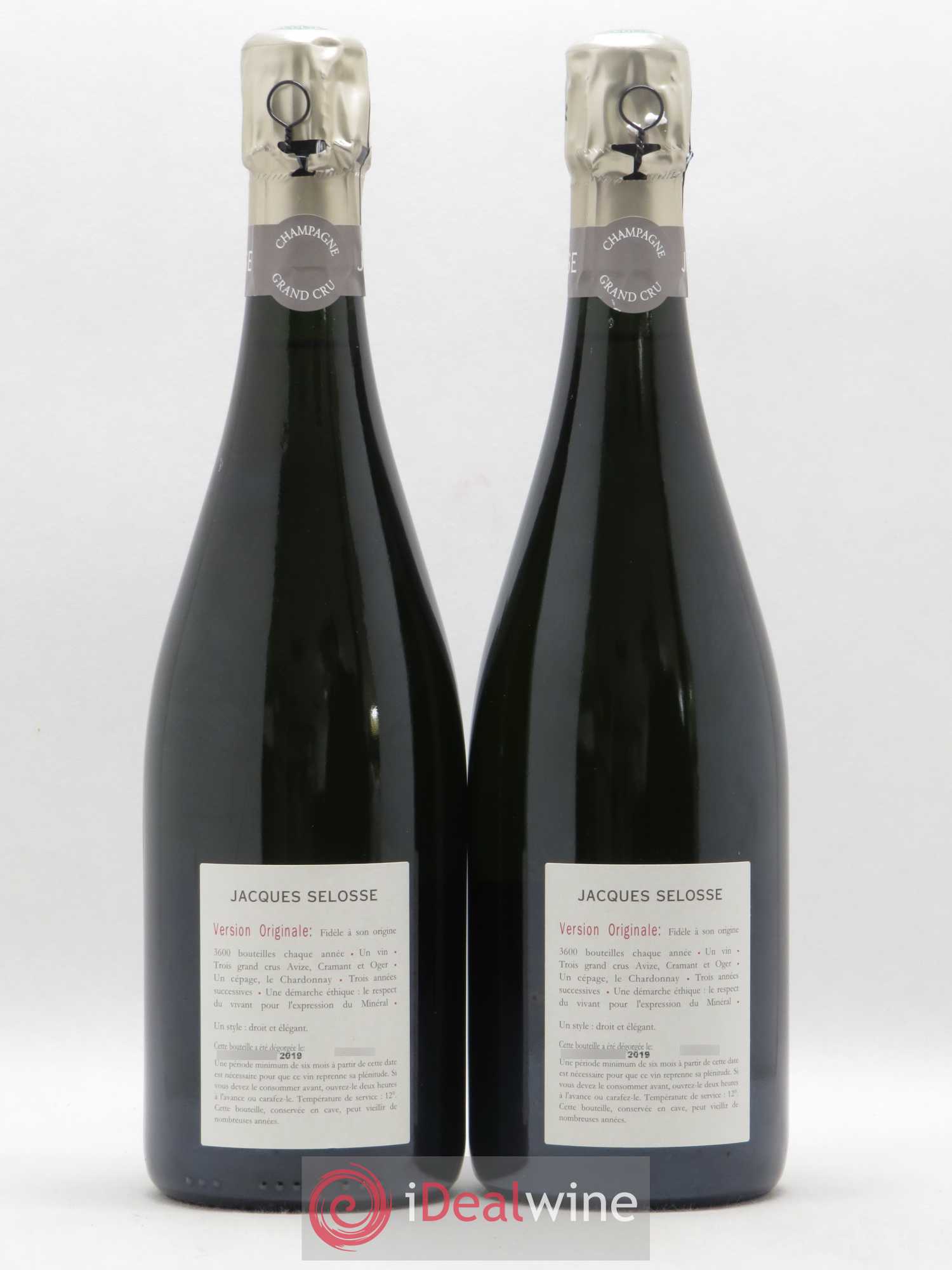 Version Originale Jacques Selosse - Lot de 2 bouteilles - 1
