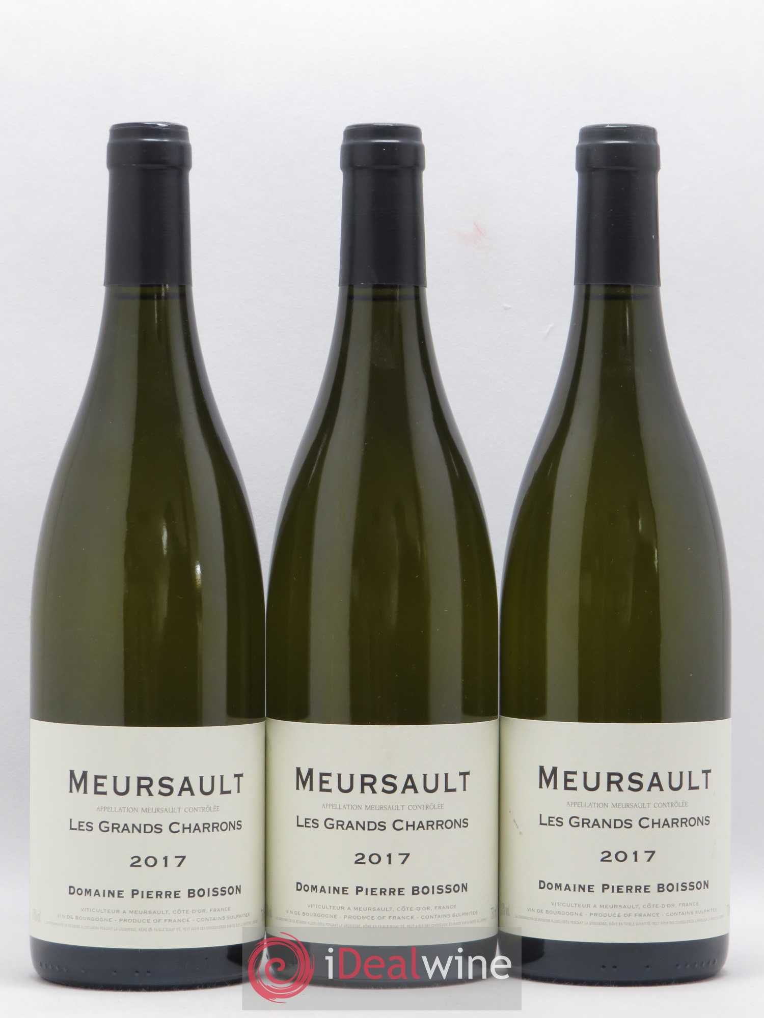 Meursault Les Grands Charrons Pierre Boisson (Domaine) (sans prix de réserve) 2017 - Lot de 3 bouteilles - 0