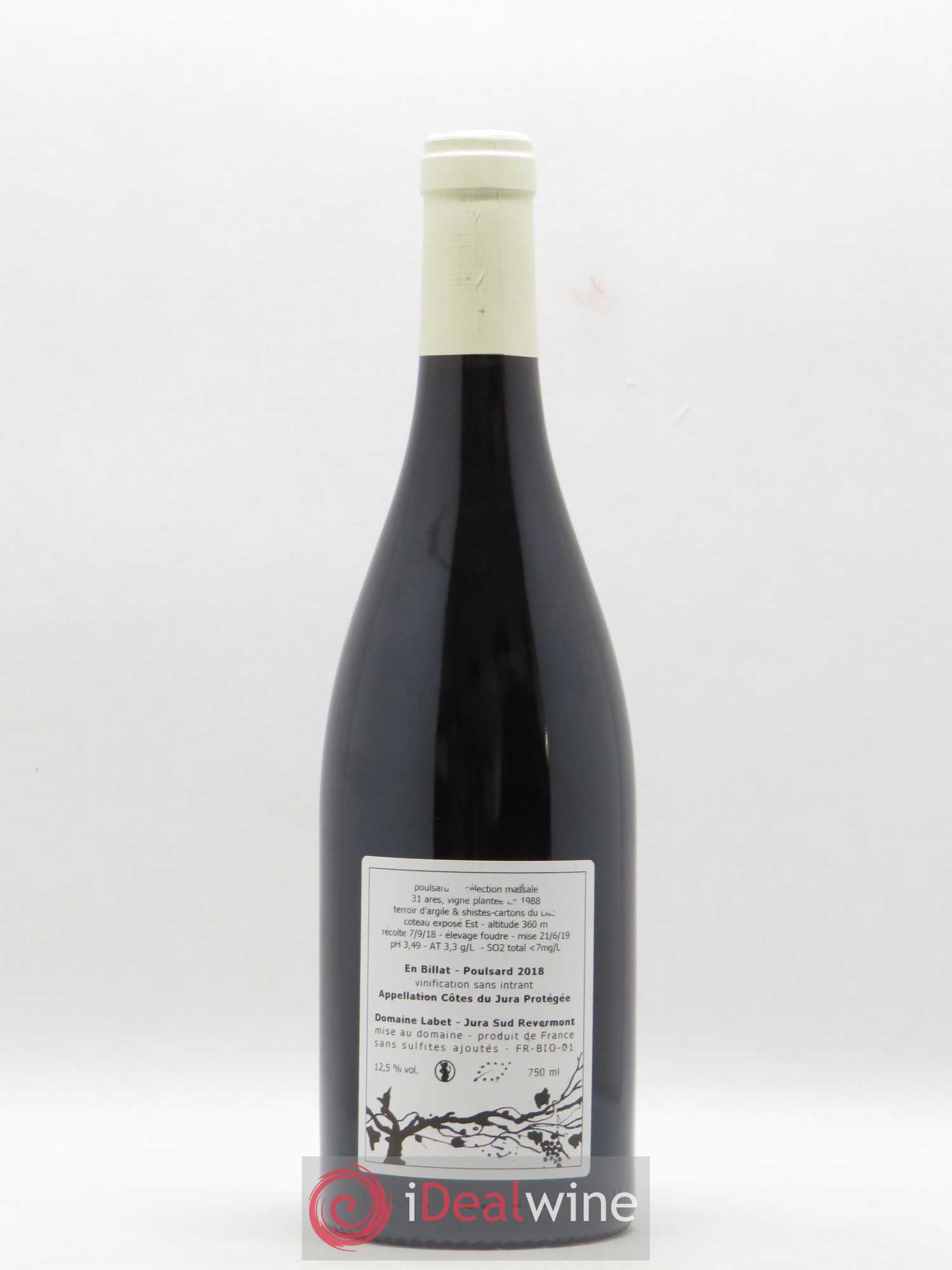 Côtes du Jura Poulsard En Billat Romain - Julien  - Charline Labet 2018 - Lot de 1 bouteille - 1