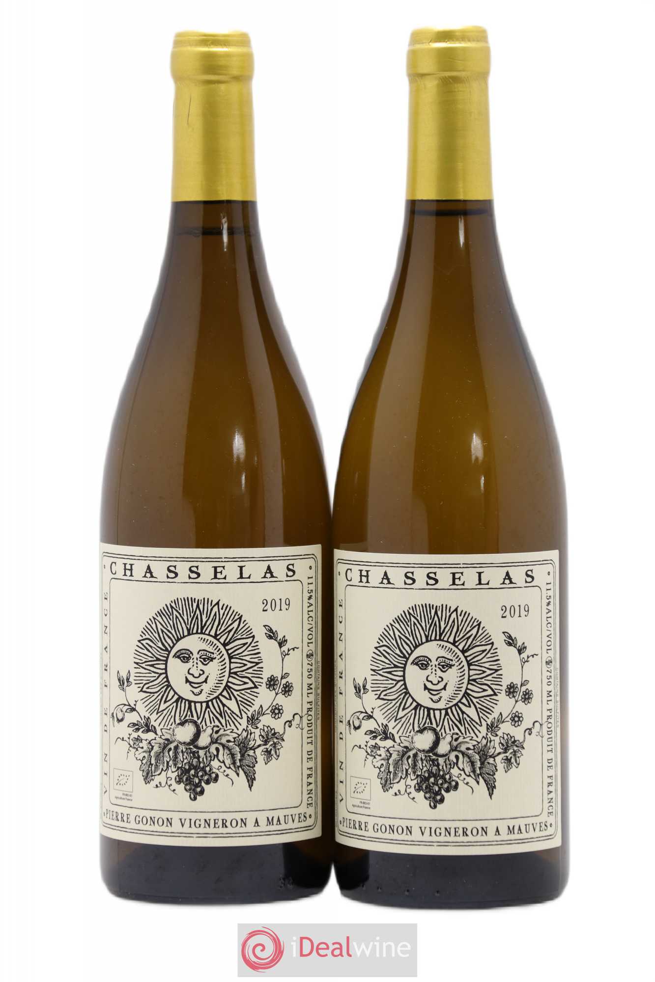 Vin de France Chasselas Gonon (Domaine) (sans prix de réserve) 2019 - Lot de 2 bouteilles - 0