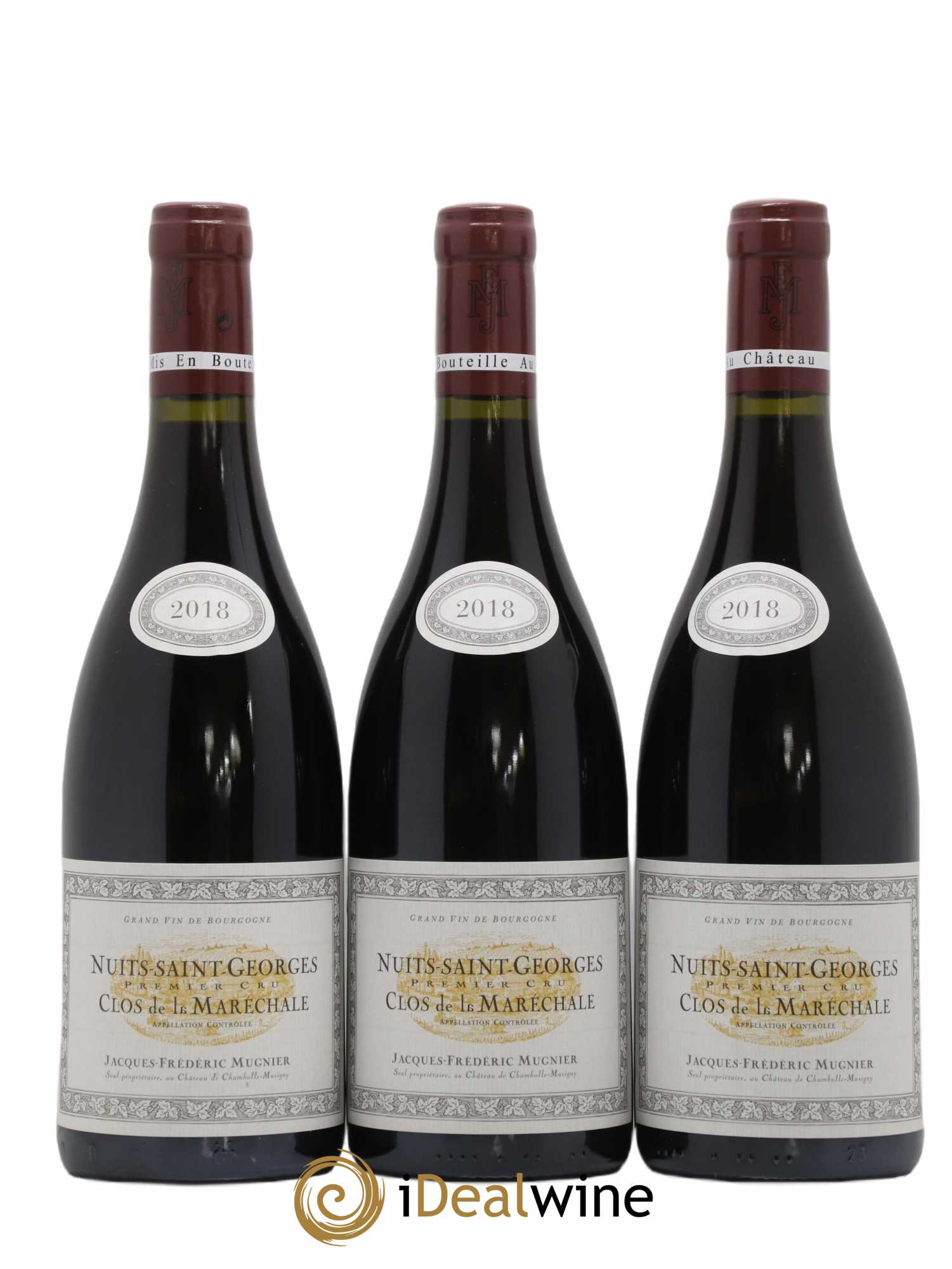Nuits-Saint-Georges 1er Cru Clos de La Maréchale Jacques-Frédéric Mugnier 2018 - Lot de 3 bouteilles - 0