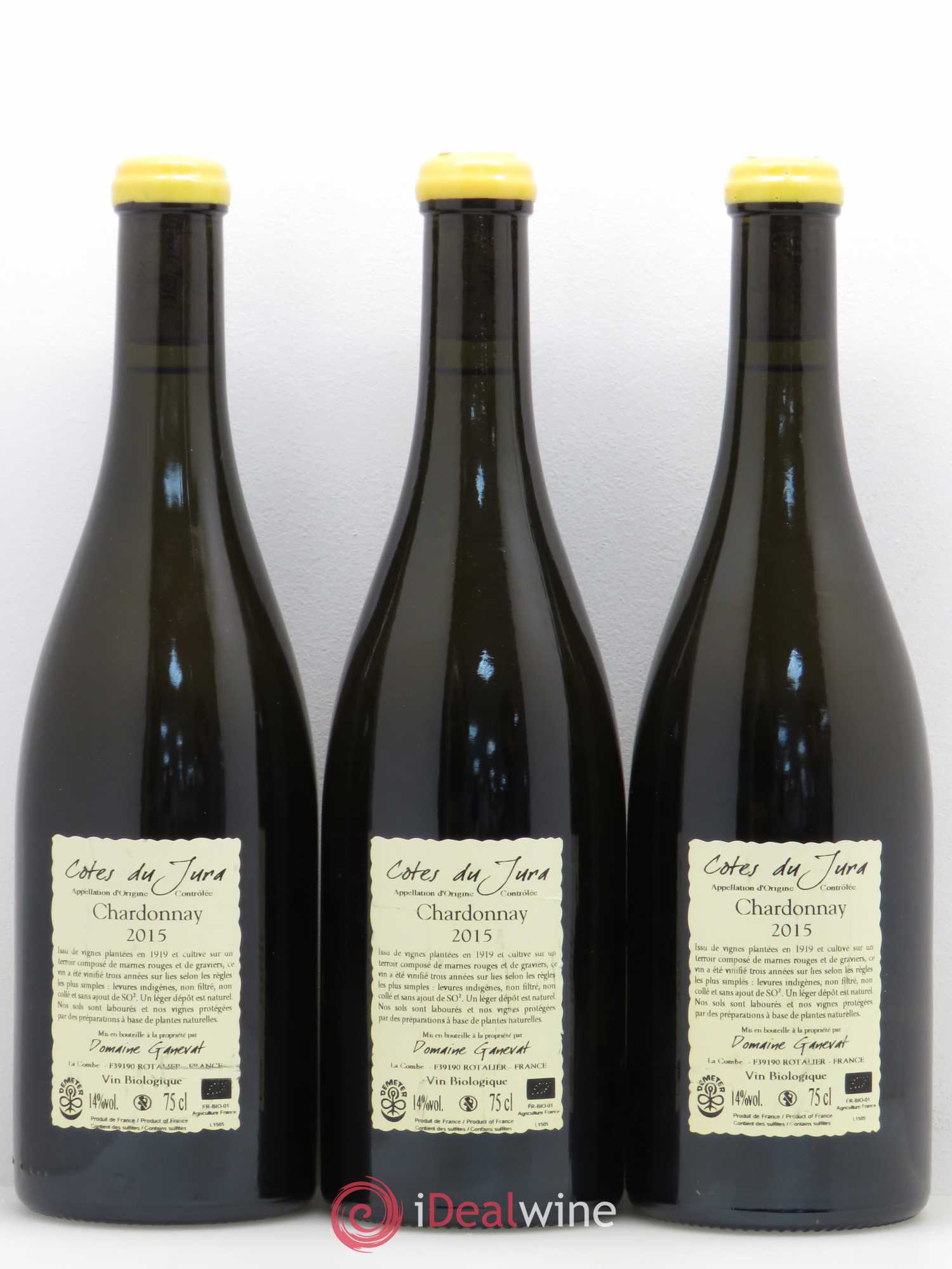 Côtes du Jura Les Grands Teppes Vieilles Vignes Jean-François Ganevat (Domaine) 2015 - Lot de 3 bouteilles - 1
