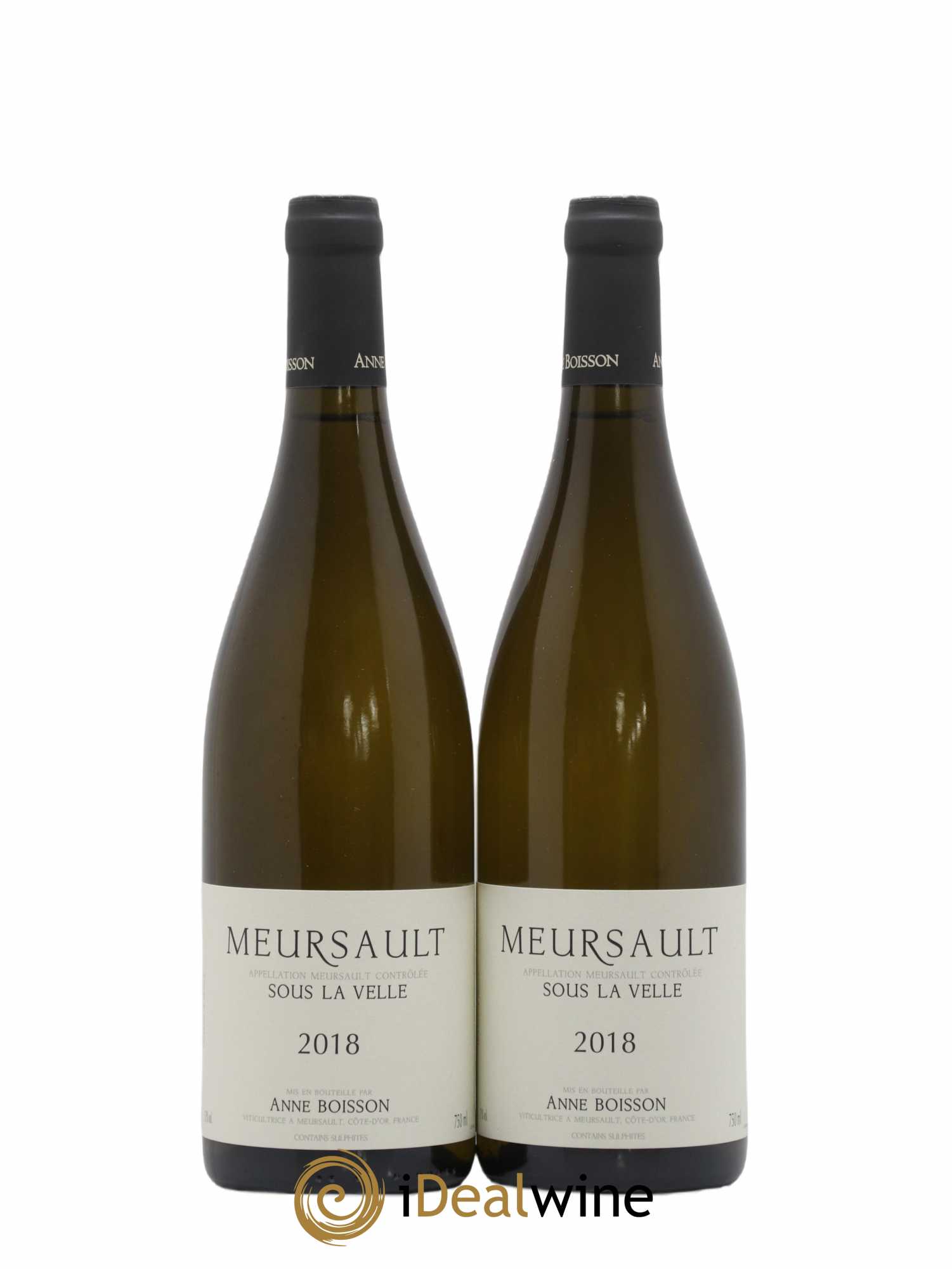 Meursault Sous la Velle Anne Boisson 2018 - Lot de 2 bouteilles - 0