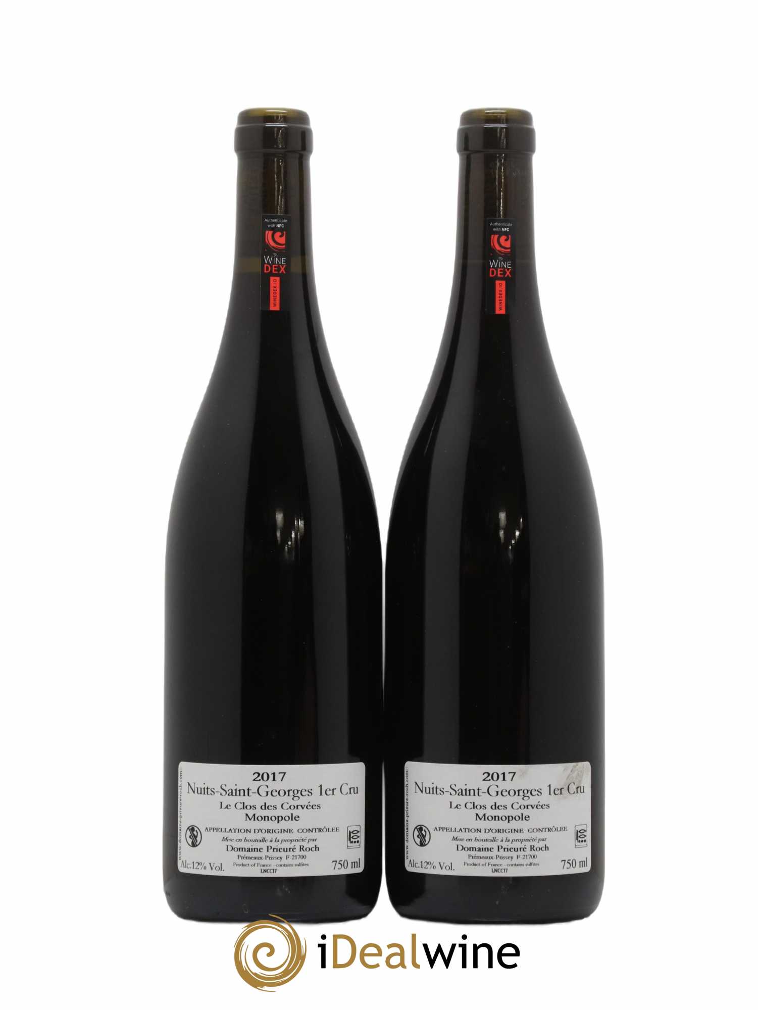 Nuits-Saint-Georges 1er Cru Le Clos des Corvées Prieuré Roch 2017 - Lot de 2 bouteilles - 1