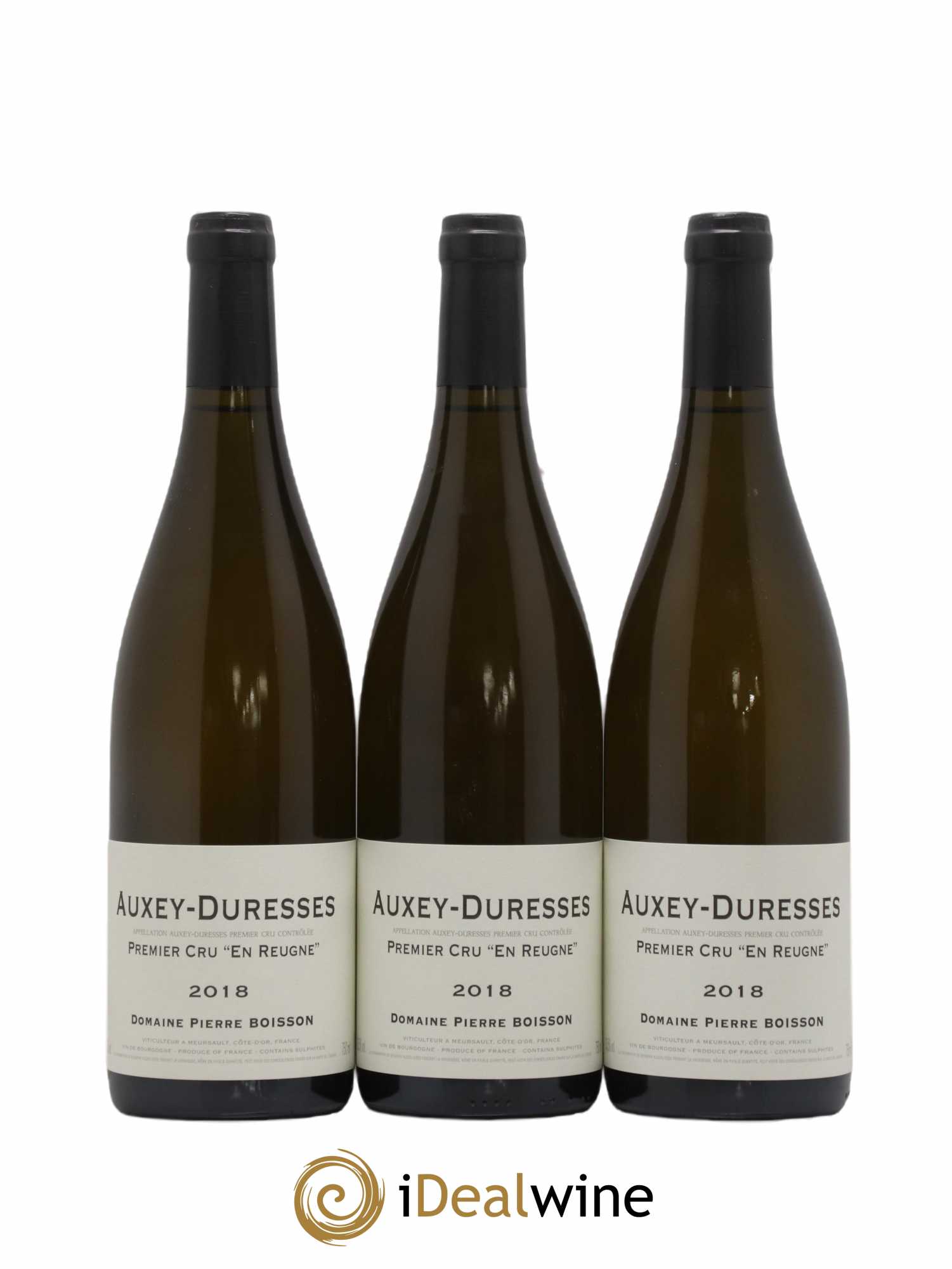 Auxey-Duresses 1er Cru En Reugne Pierre Boisson (Domaine) 2018 - Lot de 3 bouteilles - 0