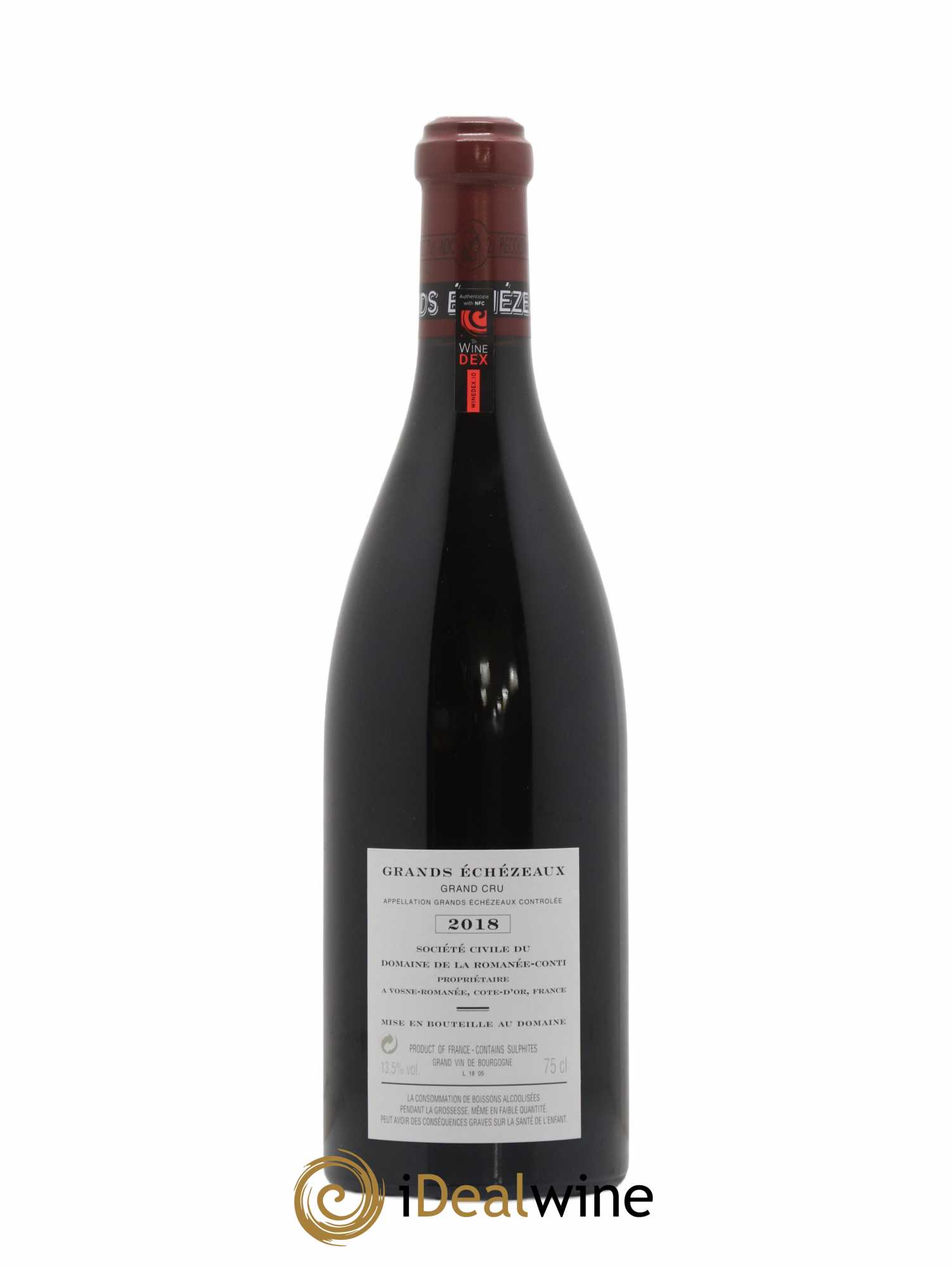 Grands-Echezeaux Grand Cru Domaine de la Romanée-Conti 2018 - Lot de 1 bouteille - 1