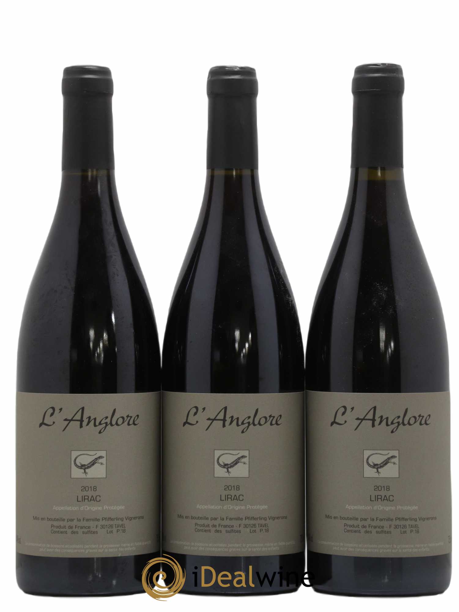 Lirac L'Anglore 2018 - Lot de 3 bouteilles - 0