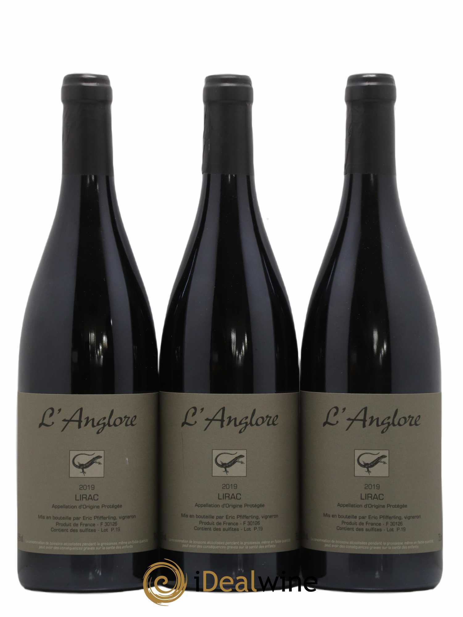 Lirac L'Anglore 2019 - Lot de 3 bouteilles - 0
