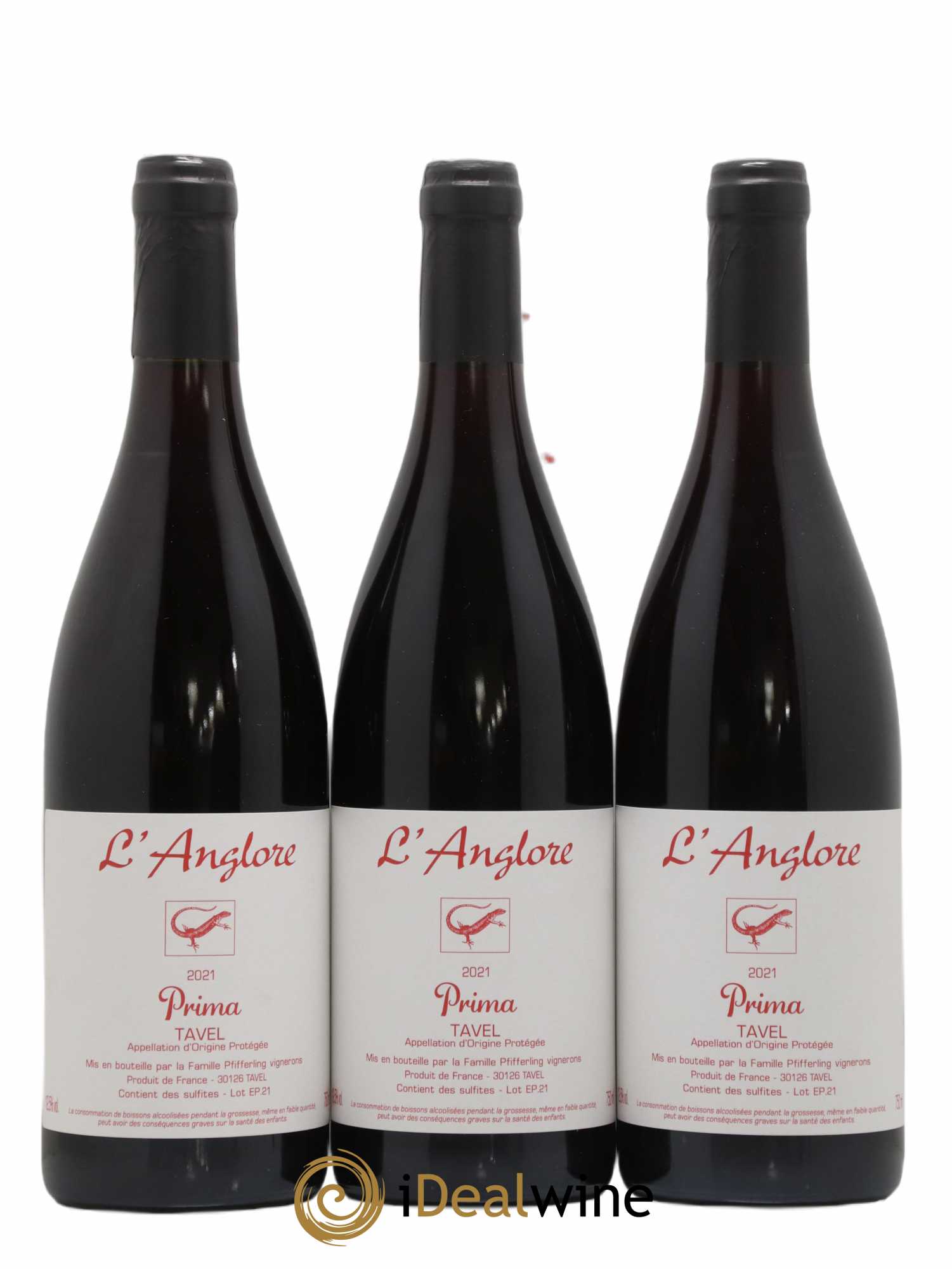 Tavel Prima L'Anglore 2021 - Posten von 3 Flaschen - 0