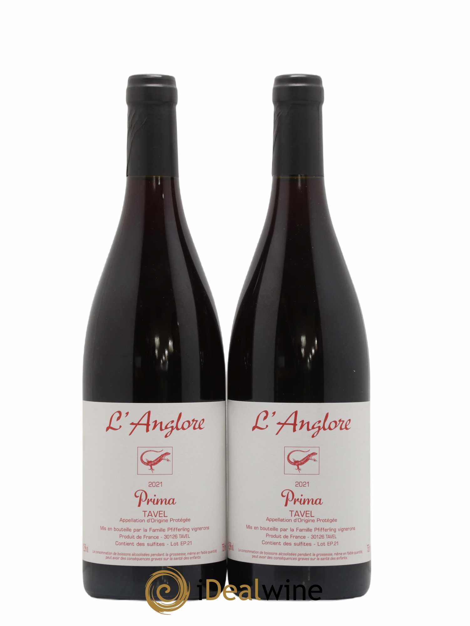 Tavel Prima L'Anglore 2021 - Posten von 2 Flaschen - 0