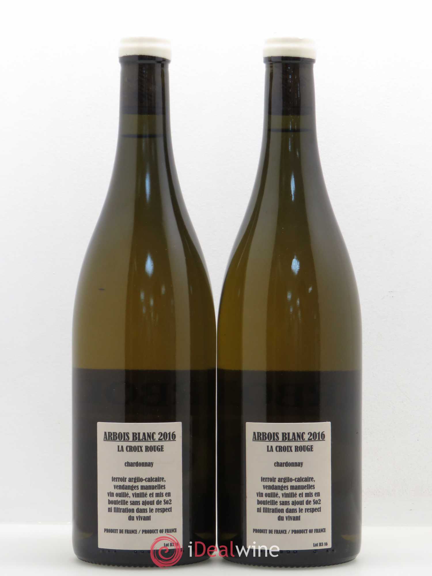 Arbois Chardonnay La Croix Rouge Adeline Houillon & Renaud Bruyère 2016 - Lot de 2 bouteilles - 1