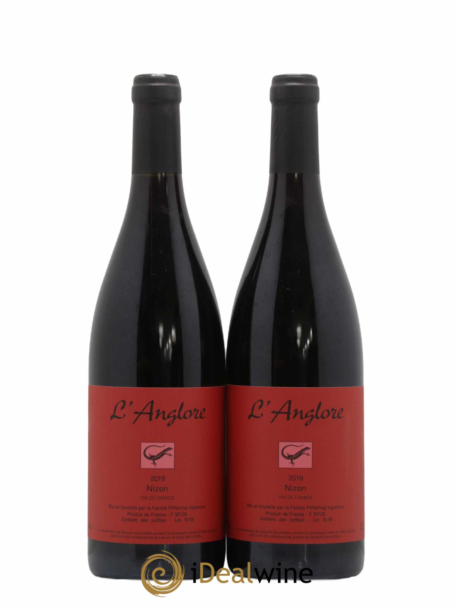 Vin de France Nizon L'Anglore 2019 - Lot de 2 bouteilles - 0